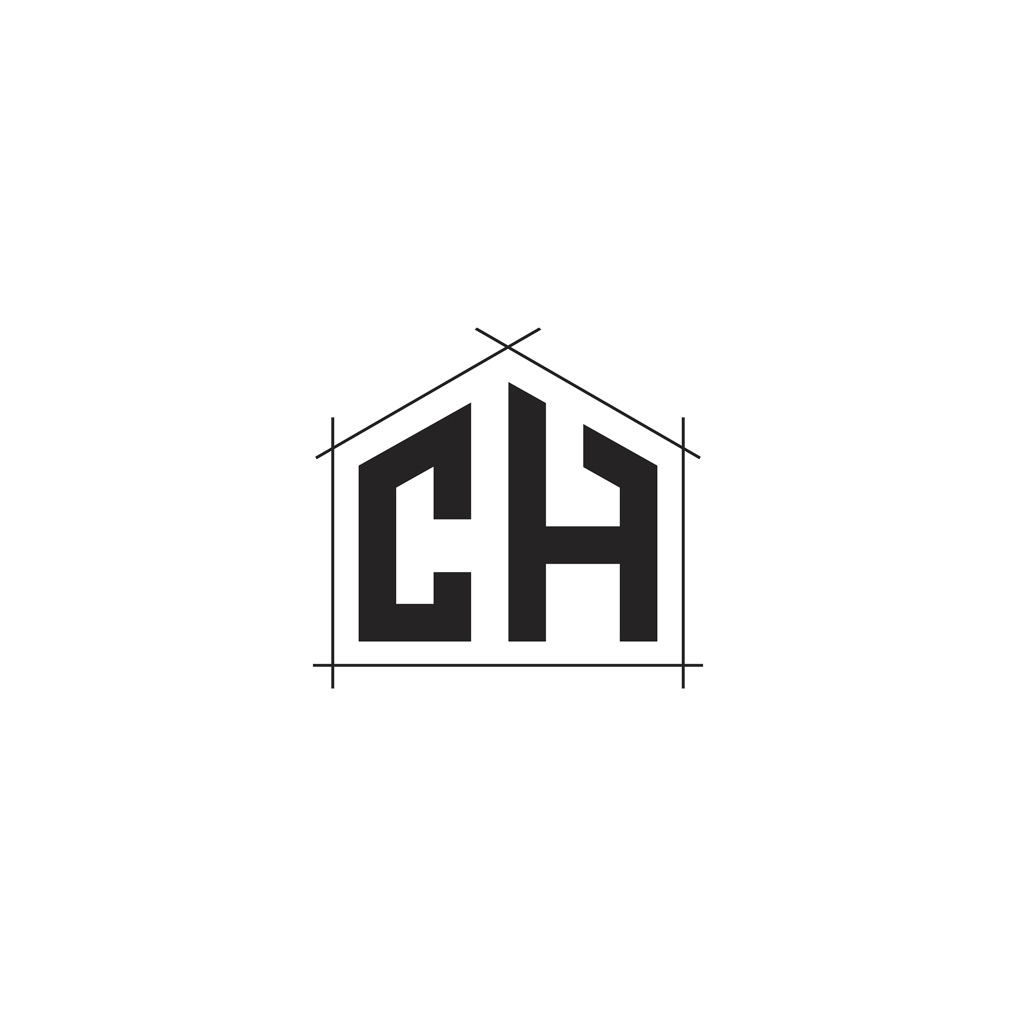 ch letter logo icon design template elements