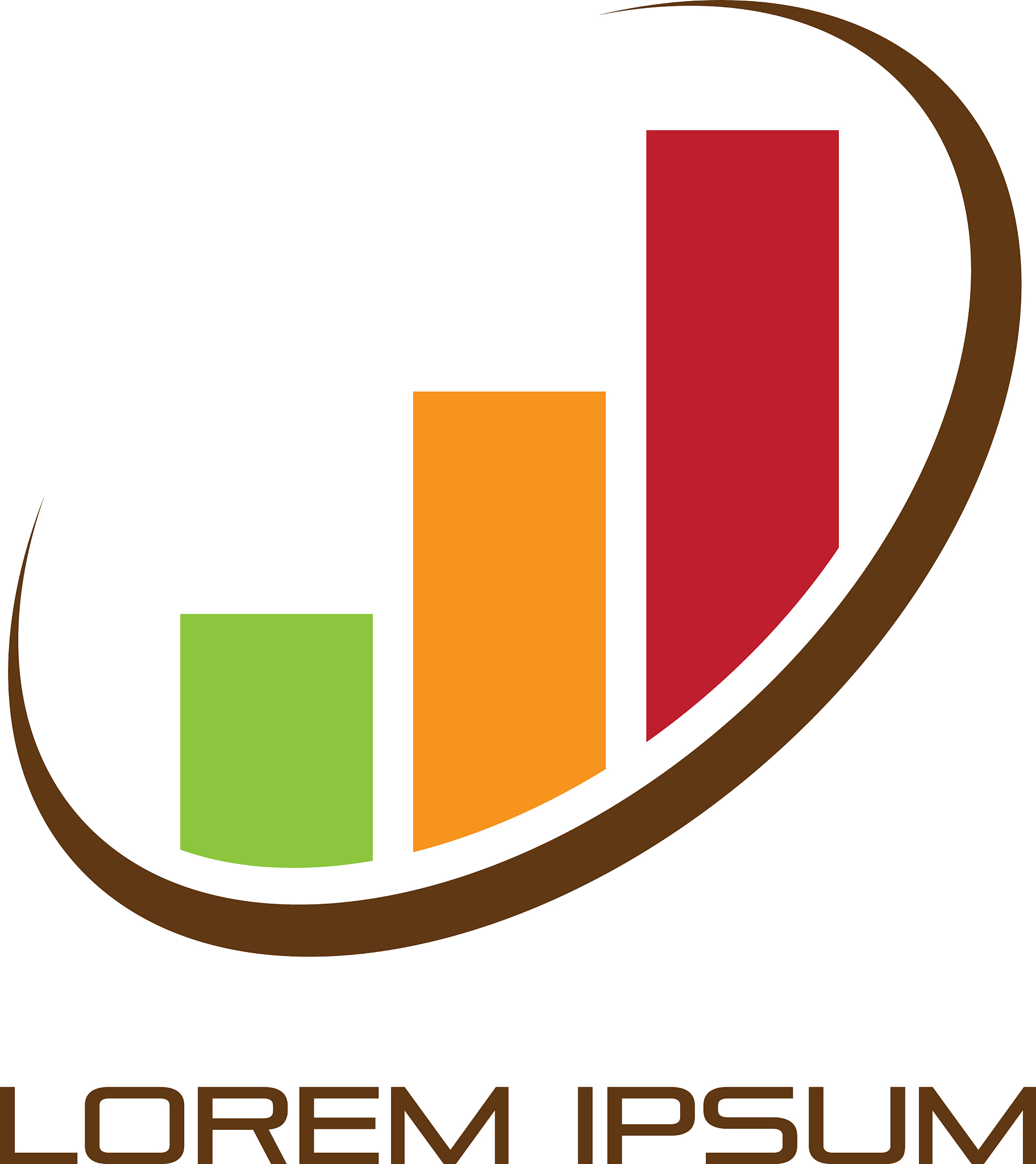 abstract chart finance logo