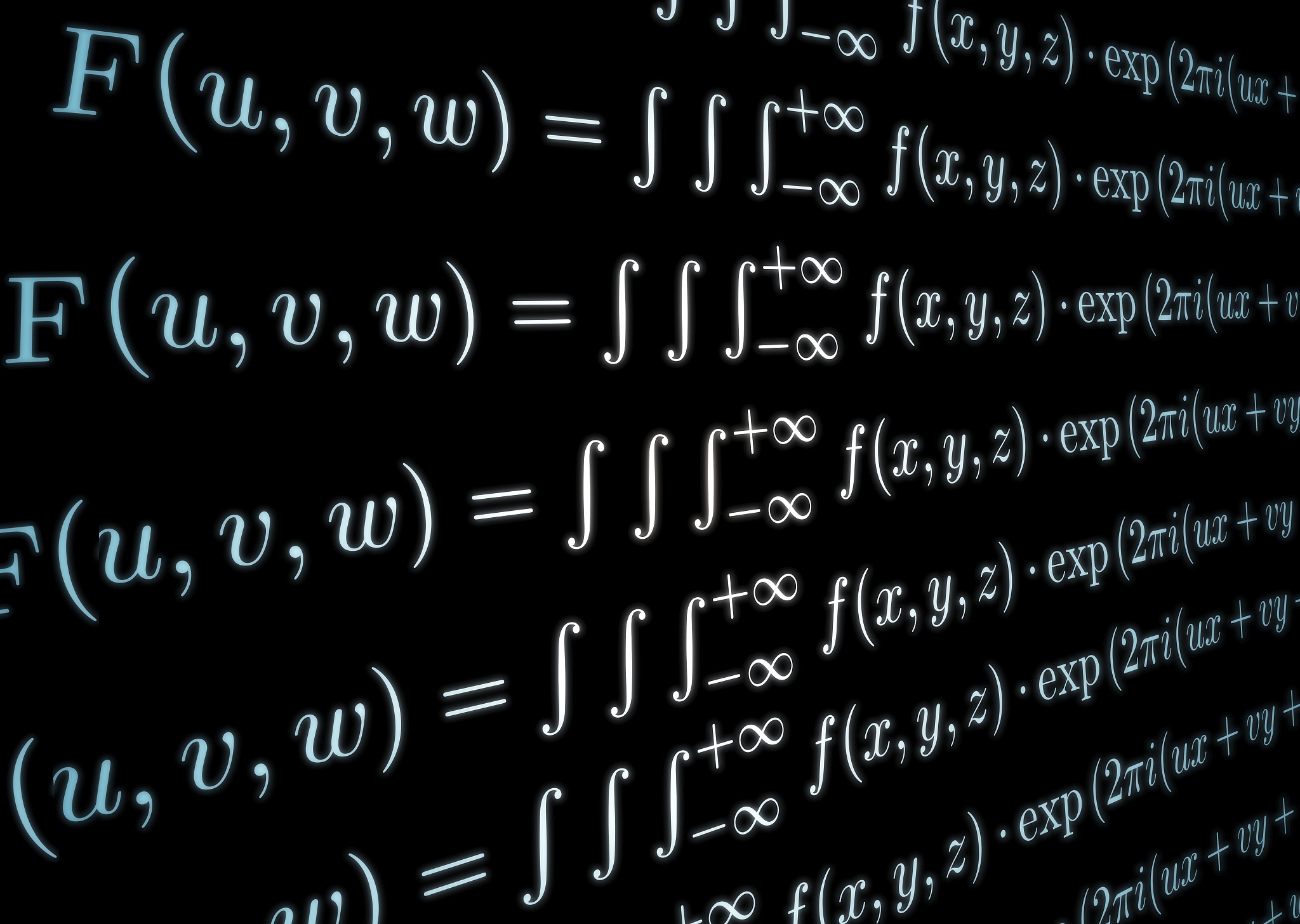 equations on blackboard