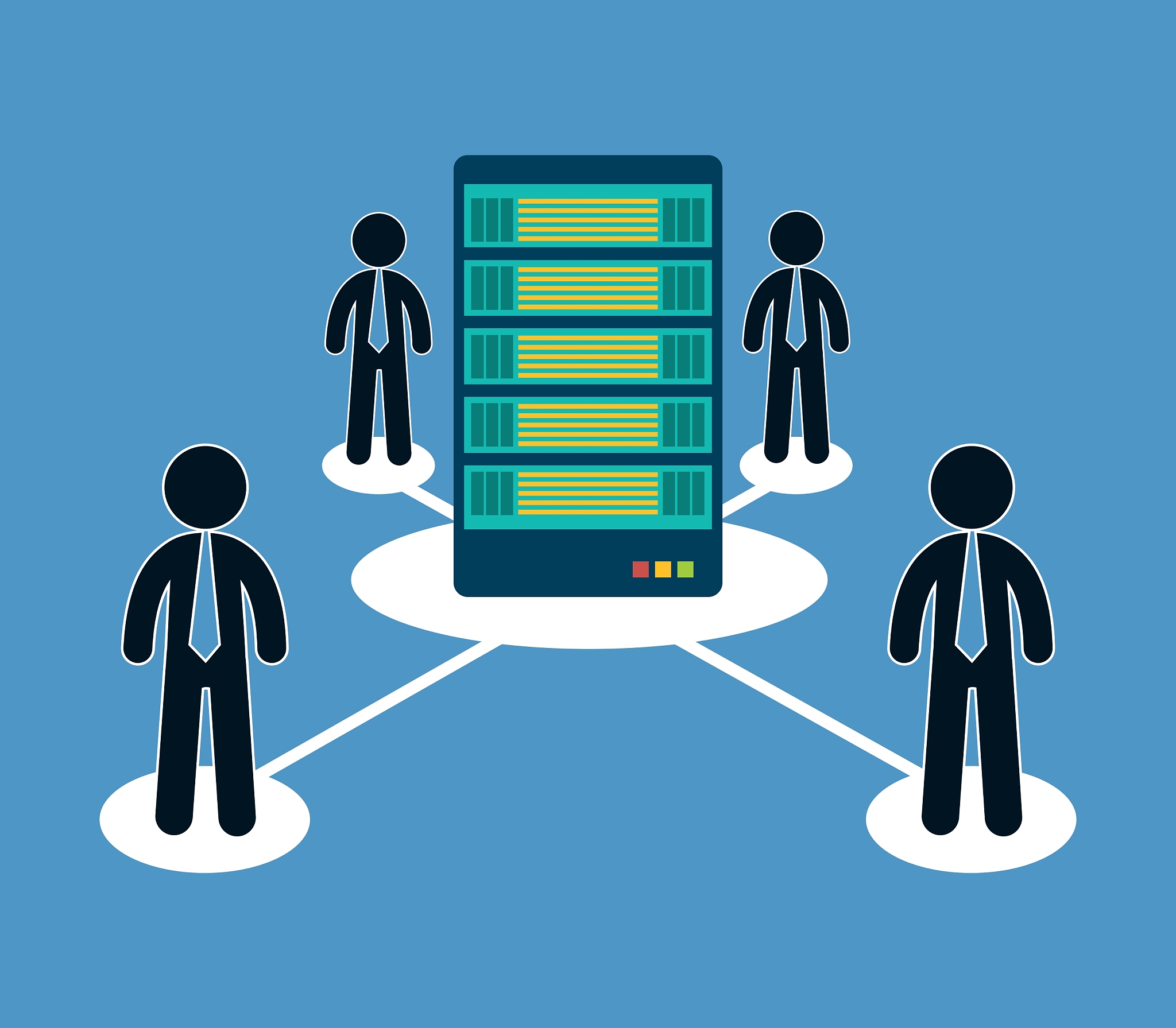 database optimization people hosting icon