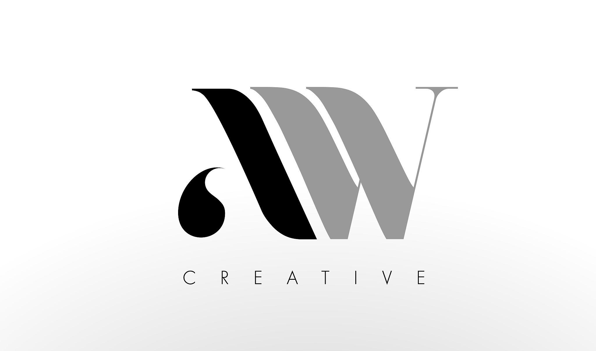 a w letter logo design creative aw letters icon