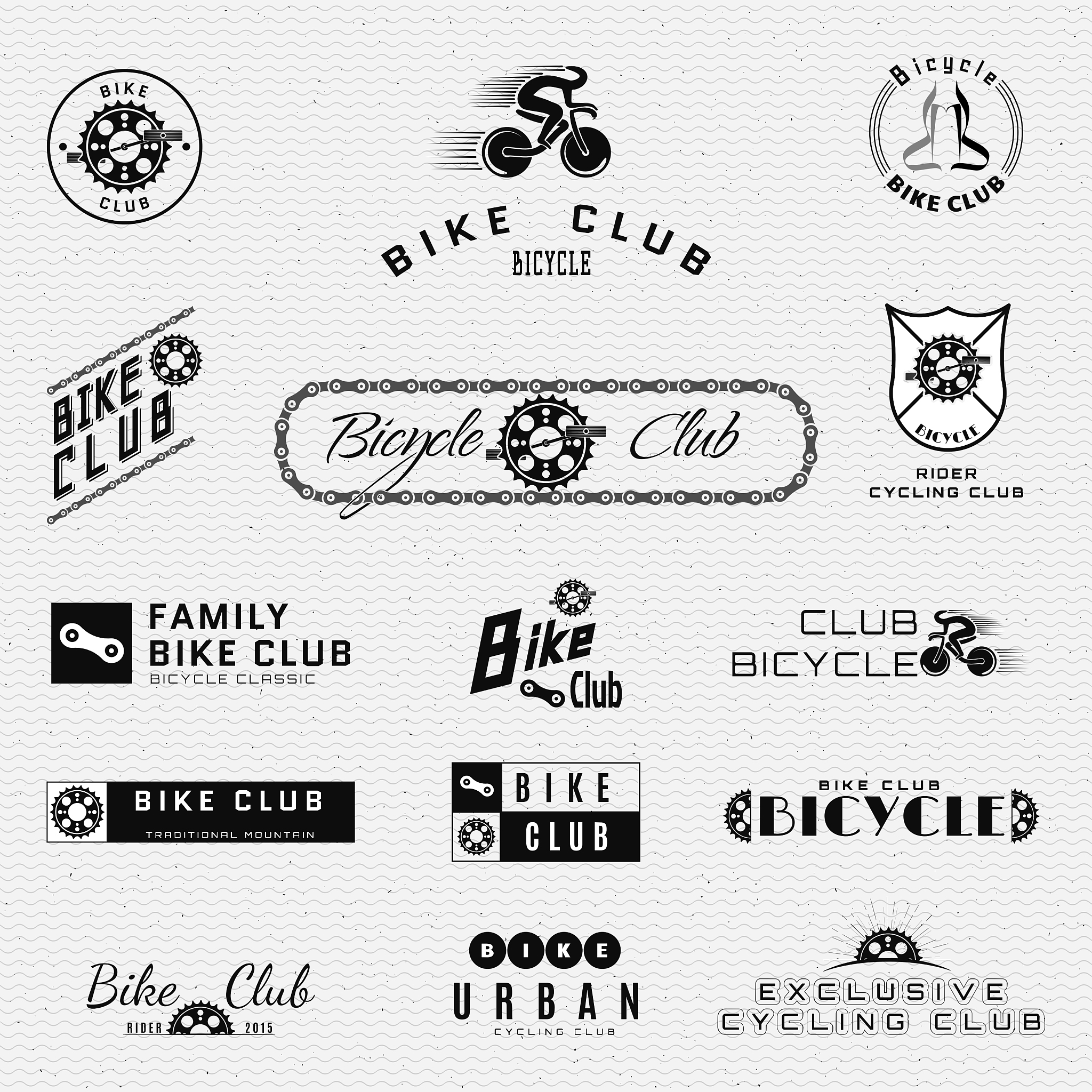 bicycle badges logos and labels for any use