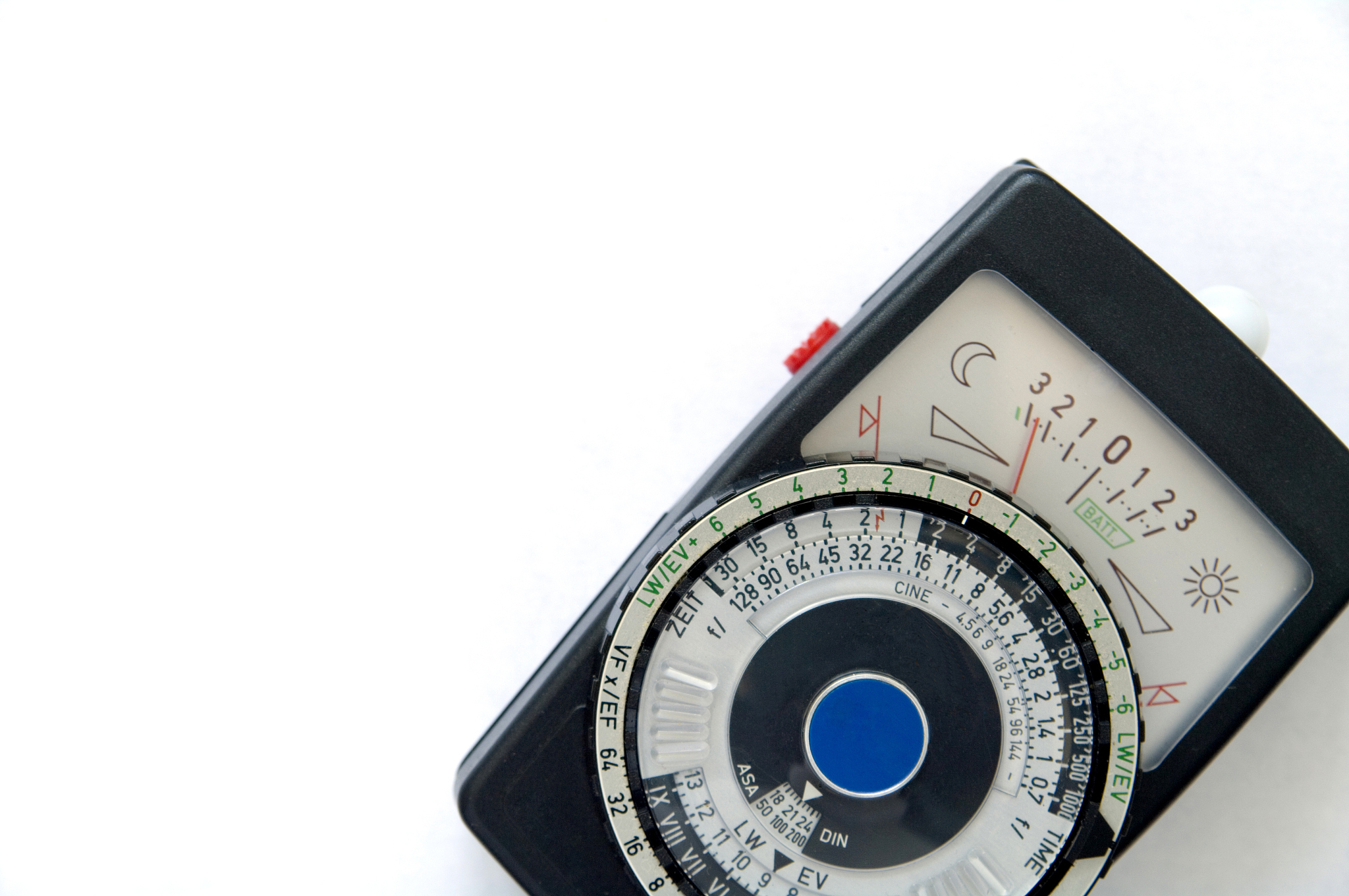 classic light meter with copy space