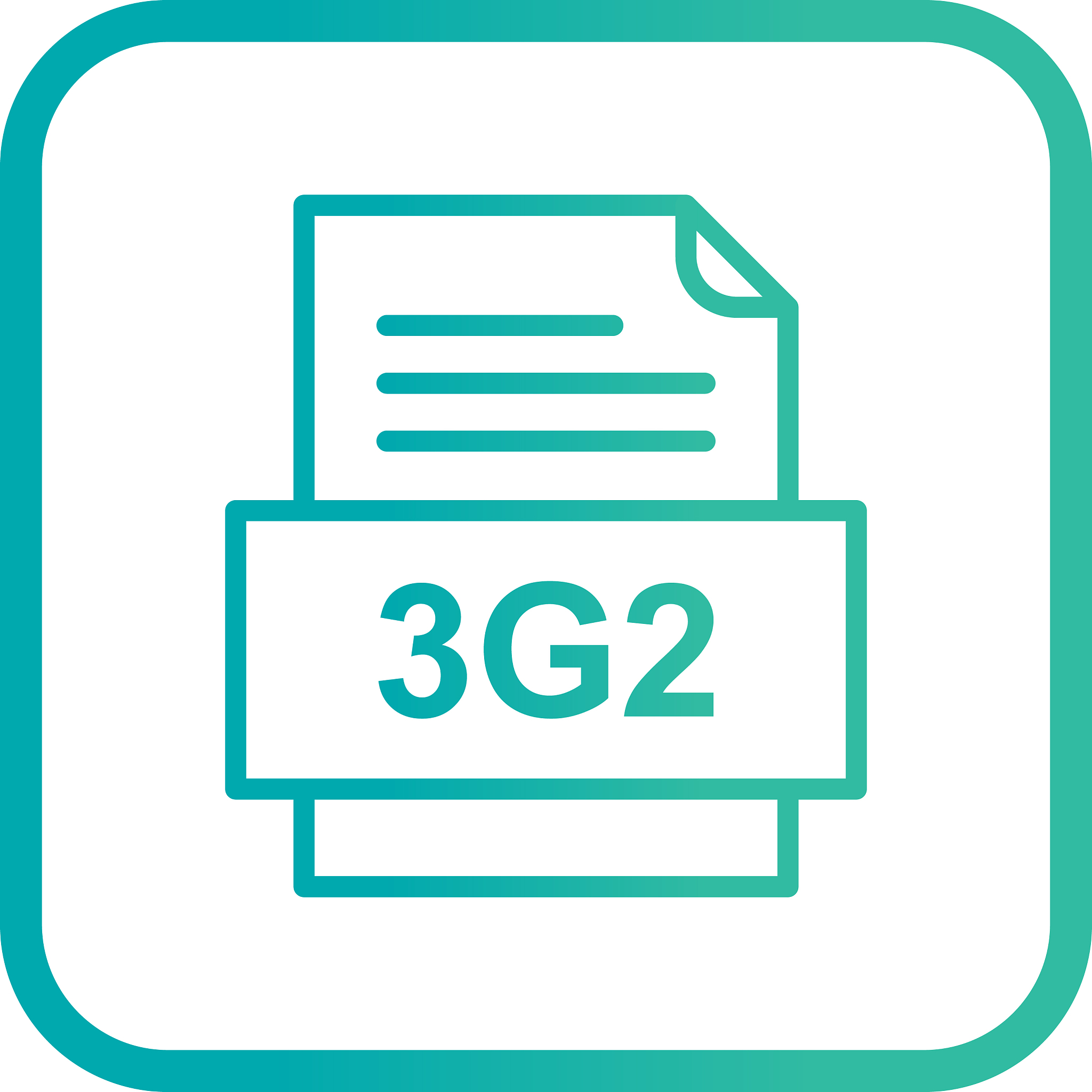 3g2 file document icon