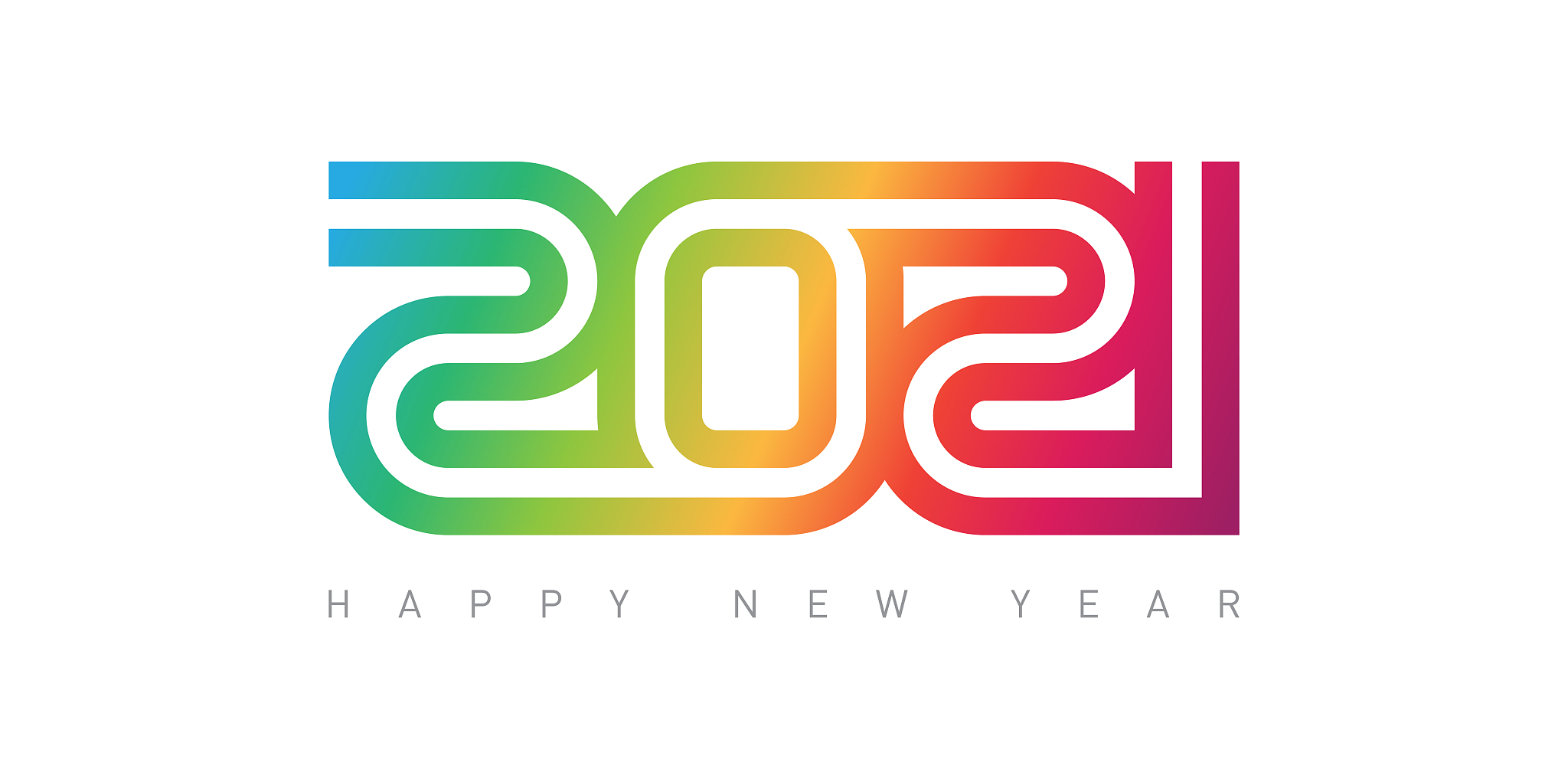 happy new year 2021. brochure or calendar cover design template.