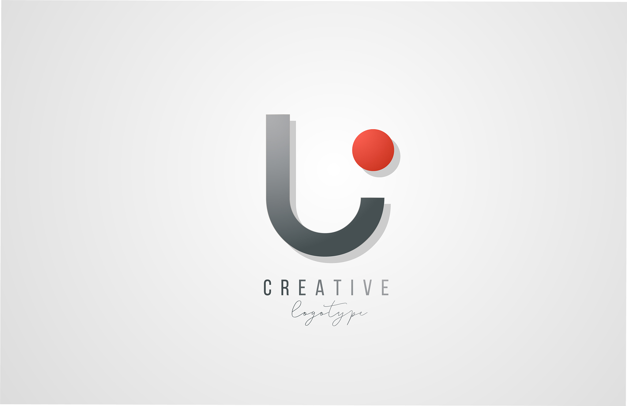 letter u logo alphabet icon design template