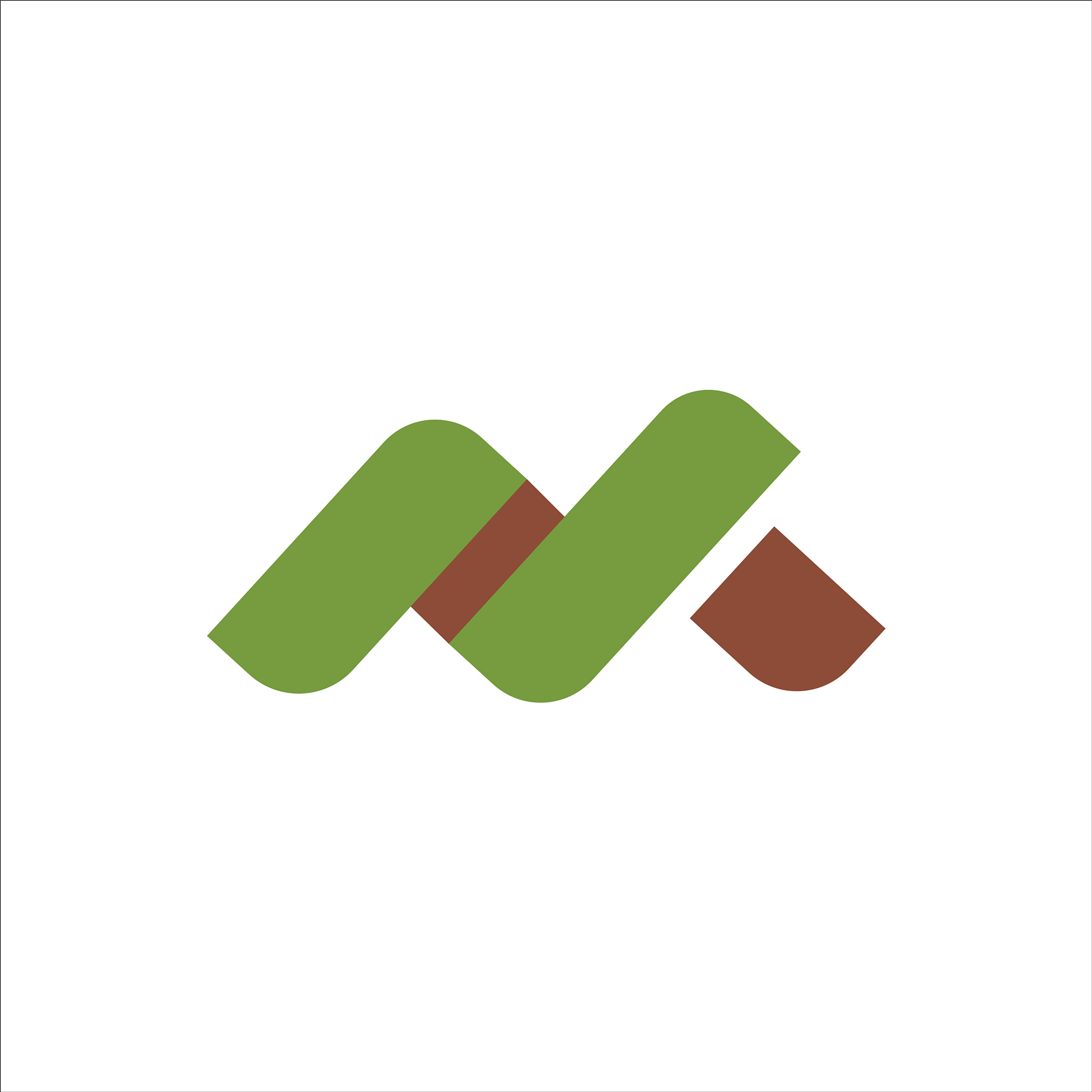 initial letter m or mm logo design template