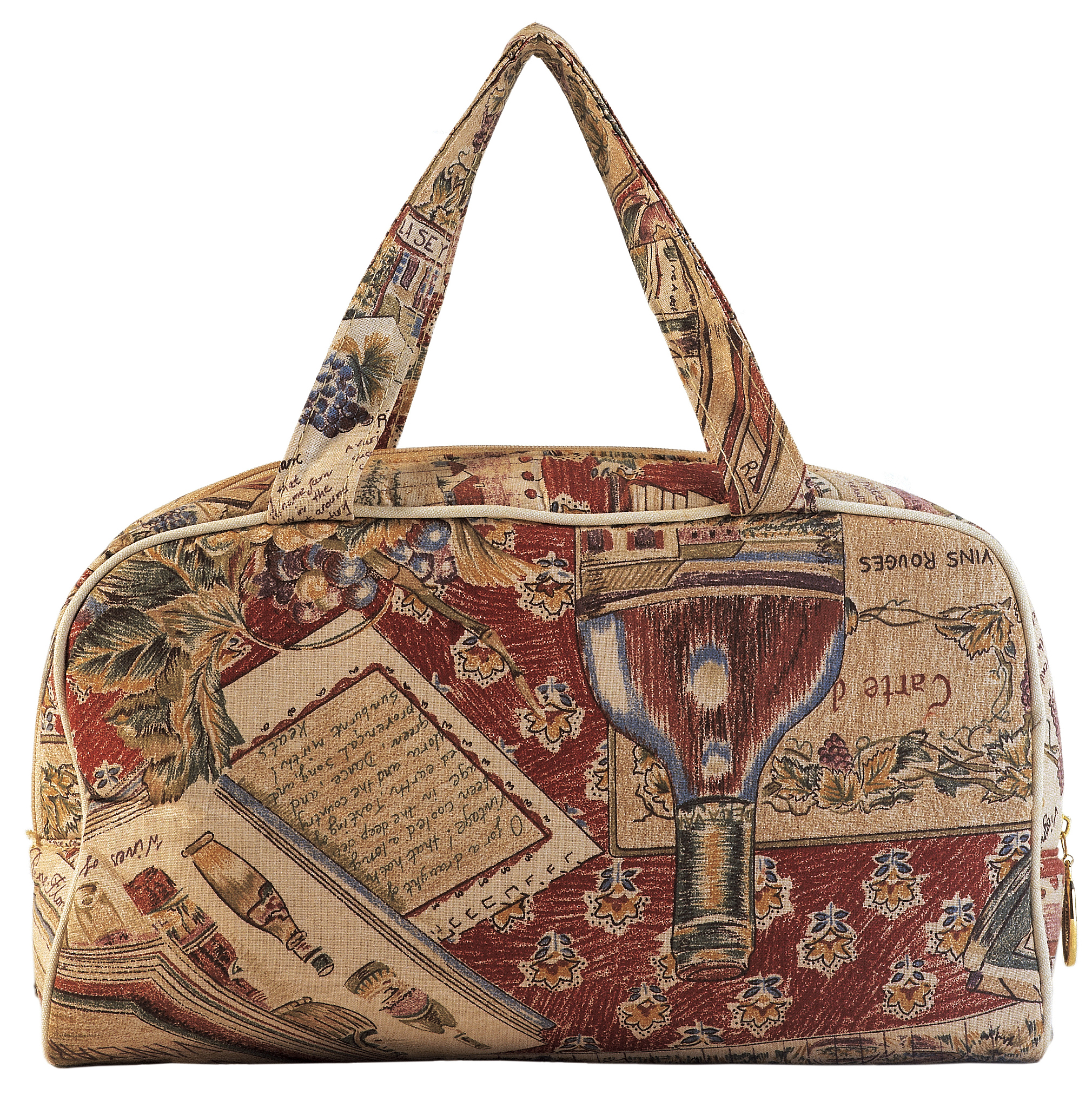 马车图案头层牛皮材质