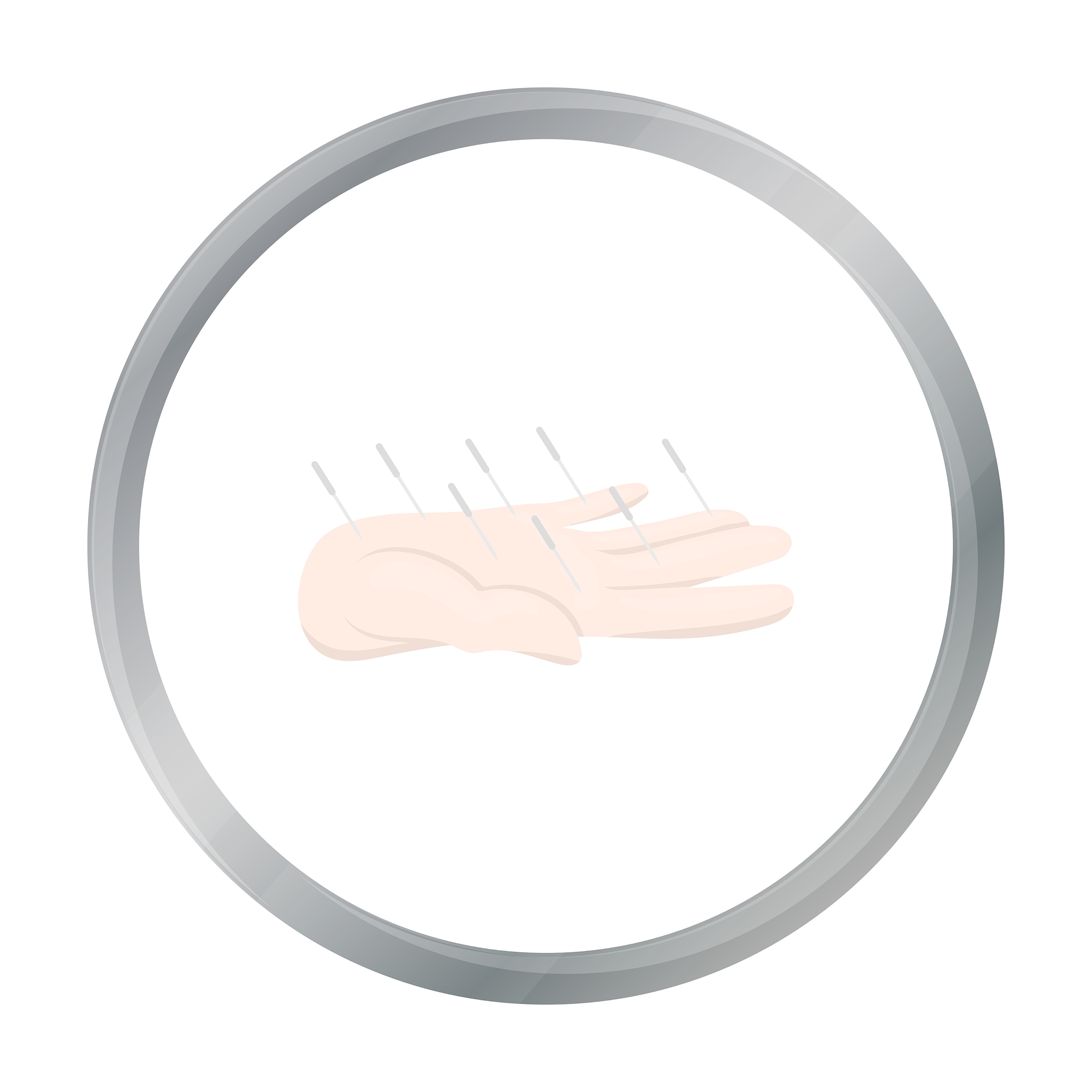 acupuncture icon cartoon single medicine icon