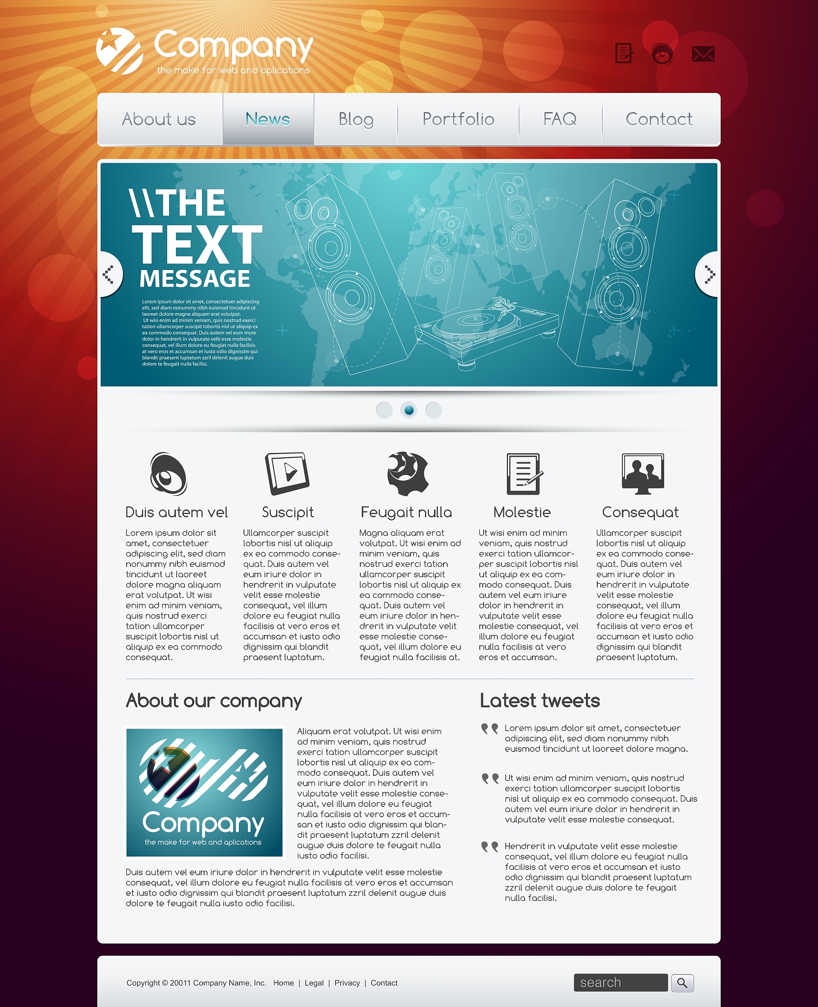 website design template