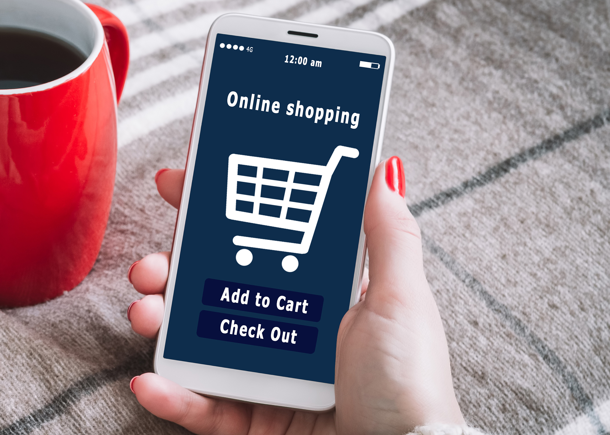online shopping at the internet store. e-commerce.