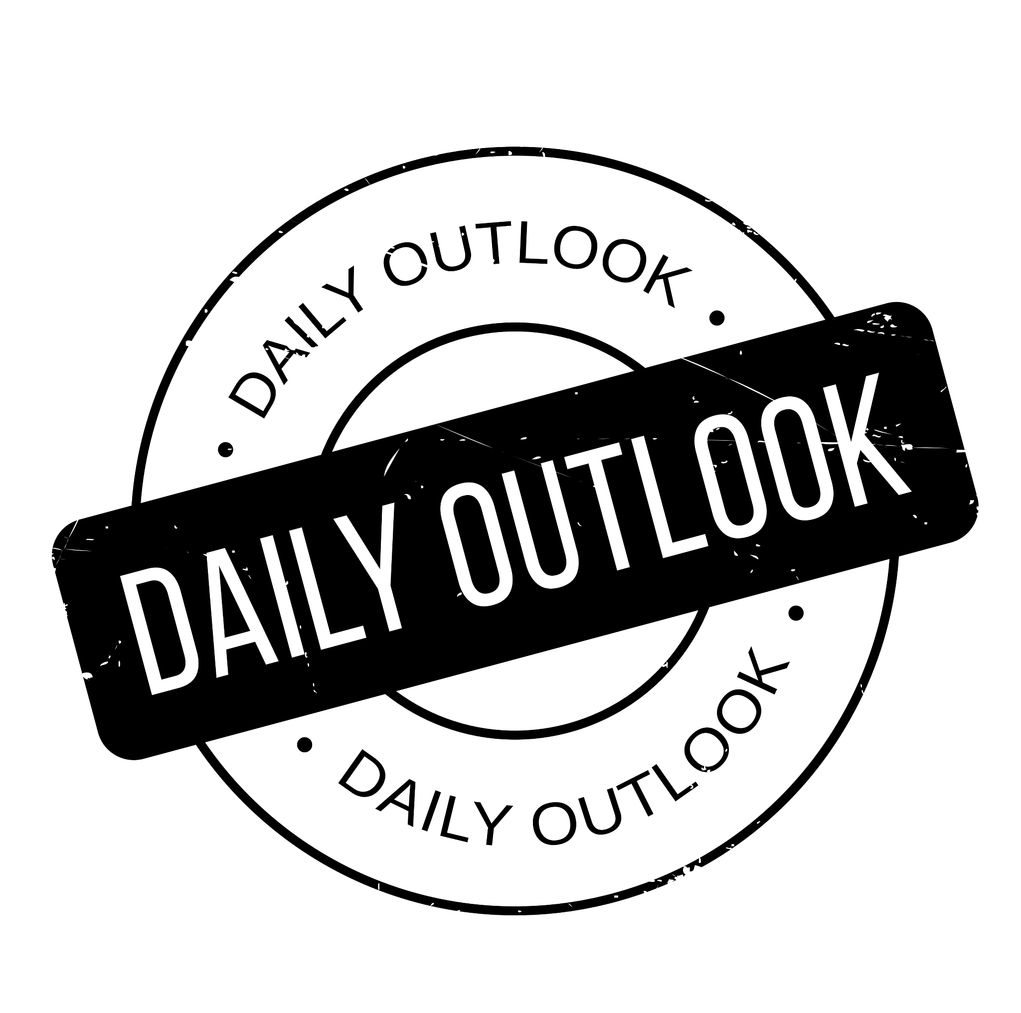daily outlook rubber stamp
