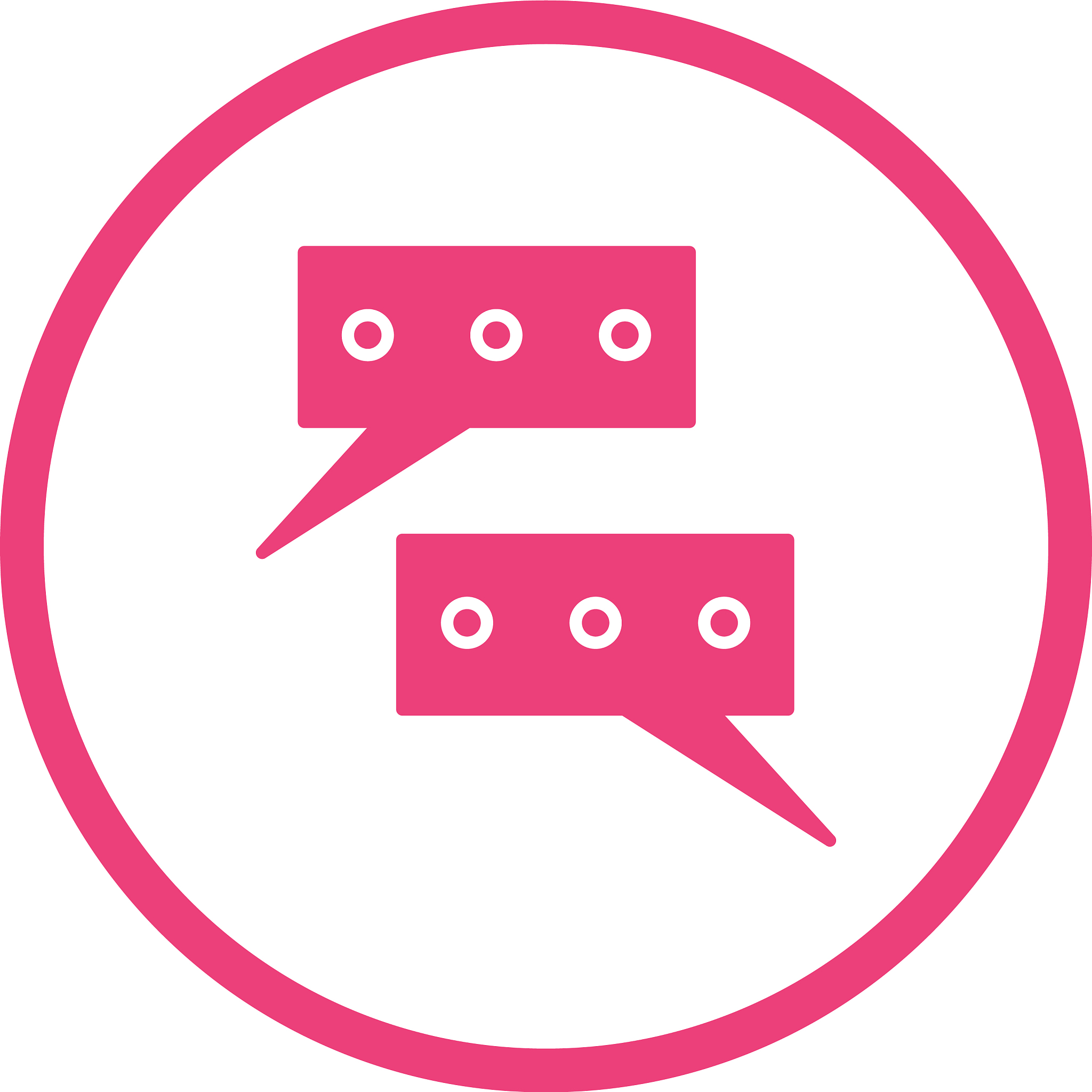 beautiful conversations glyph icon