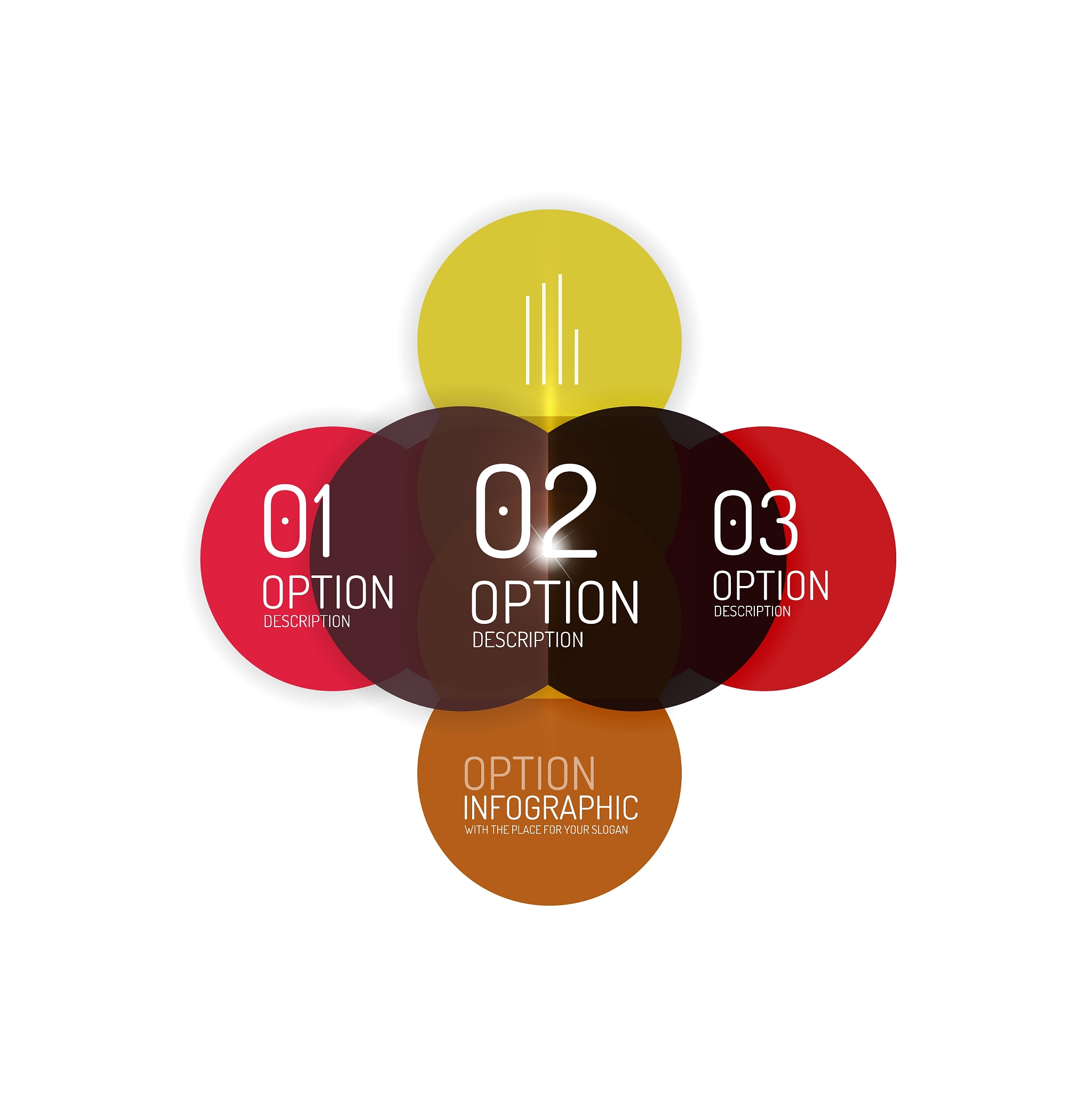 infographics geometric business template