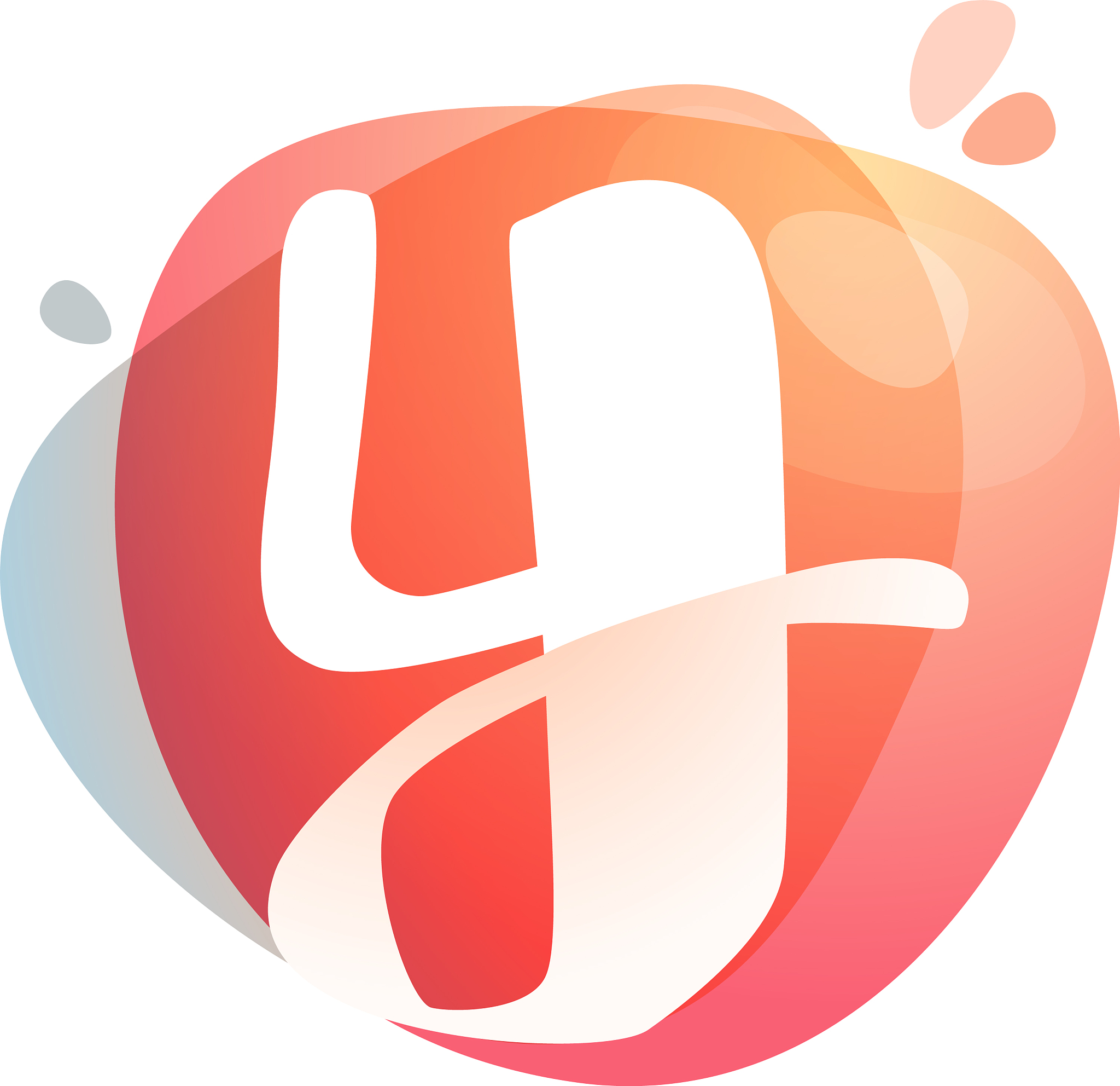 y letter logo at colorful watercolor splash