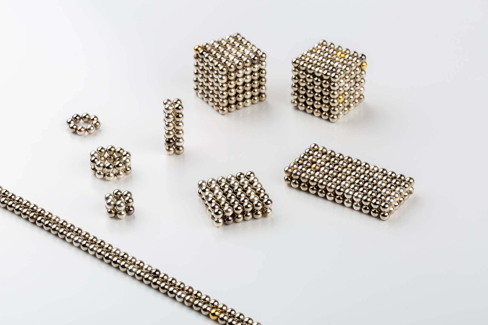 magnetic metal balls, geometry shapes