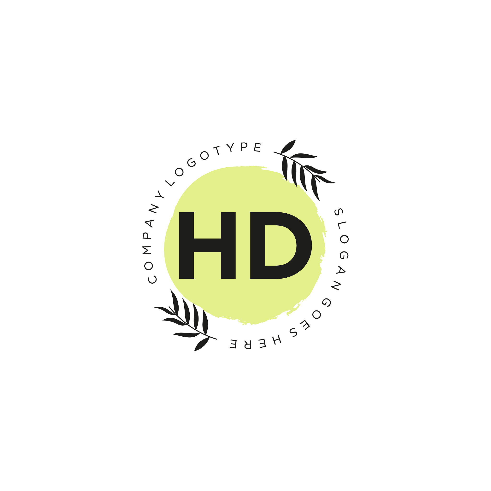 hd letter logo icon design template elements