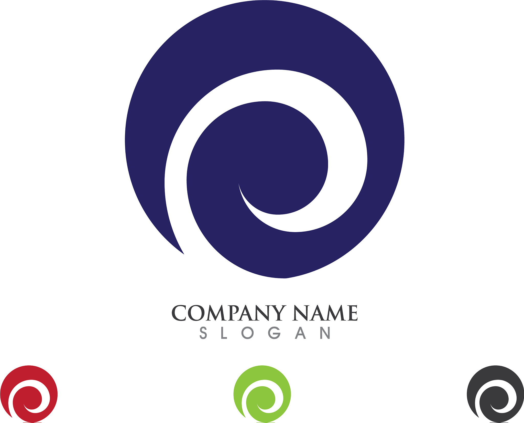 water wave logo template