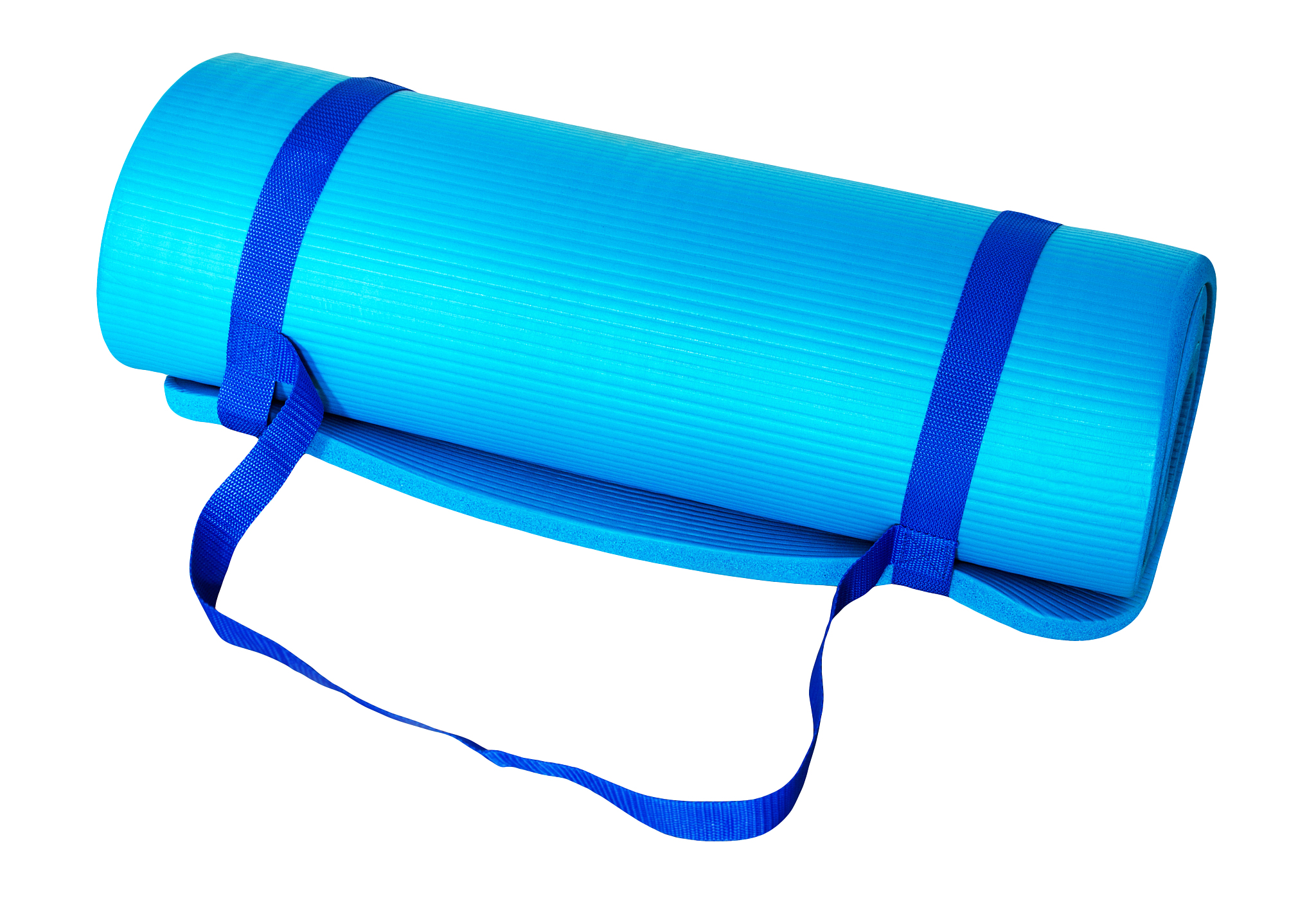 fitness gym mat isolated against white background