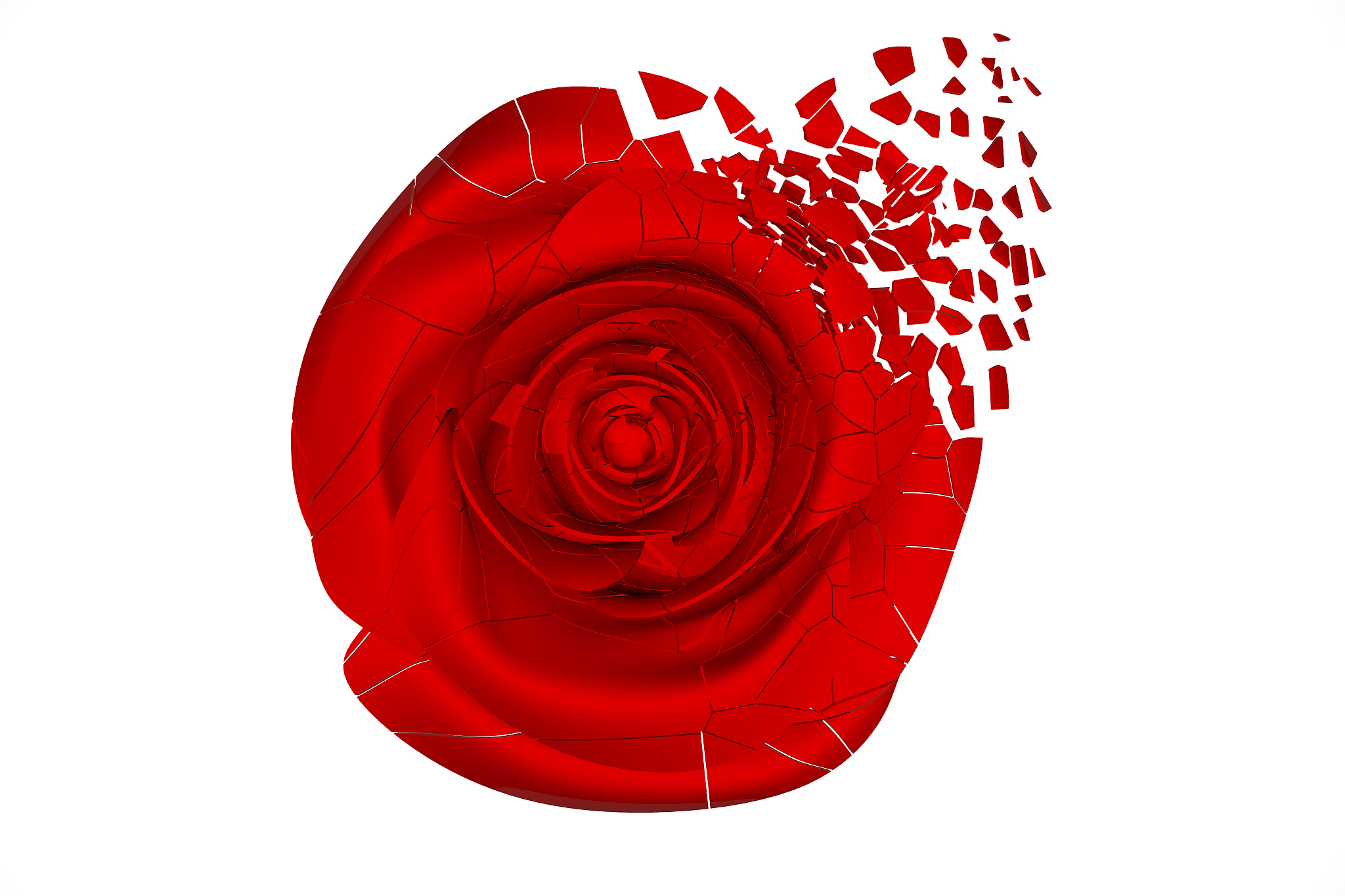 C++ 绘制 3D 玫瑰花代码：图形学与音乐的结合