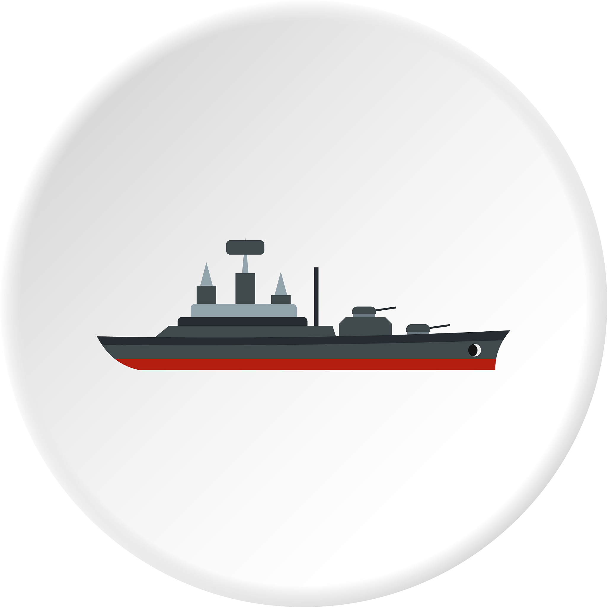 warship icon circle