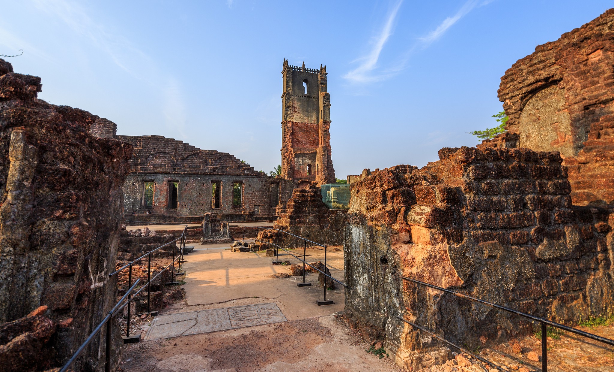 ruins of st. augustine church, old goa, india