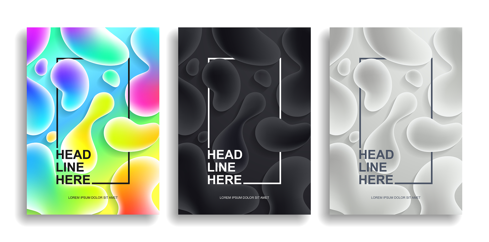 a collection of colorful covers.