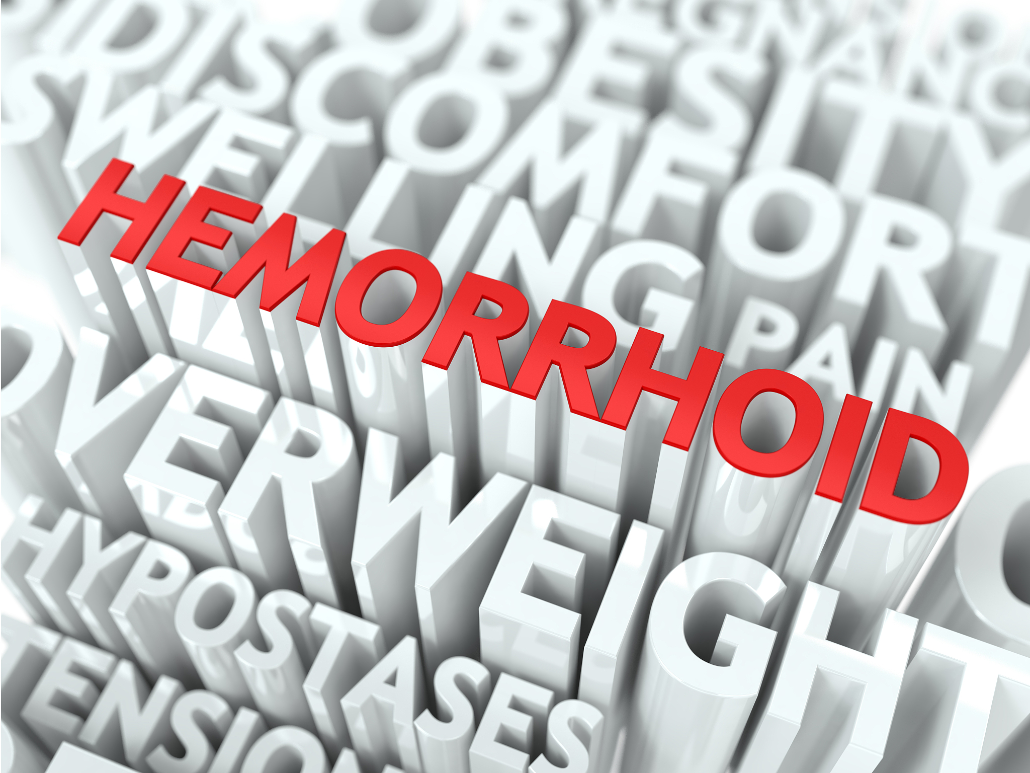 hemorrhoid concept.