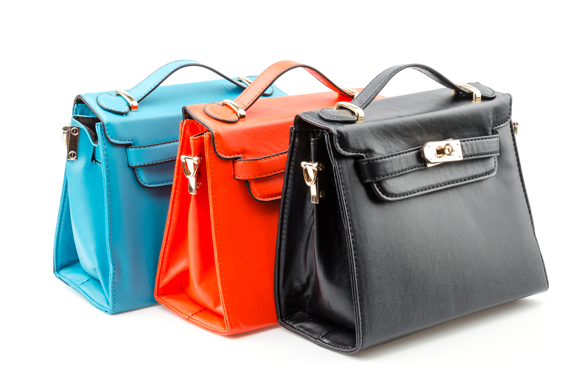 handbag isolated white background