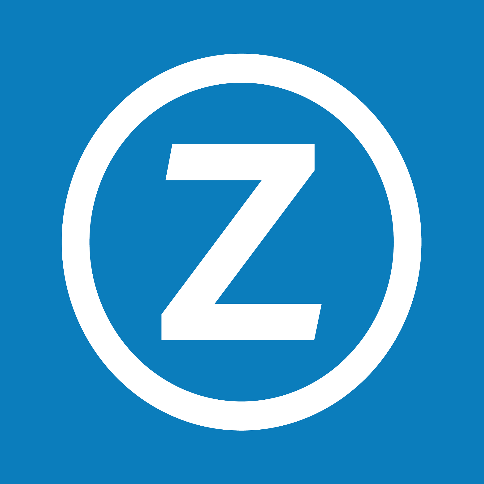 basic font letter z icon design