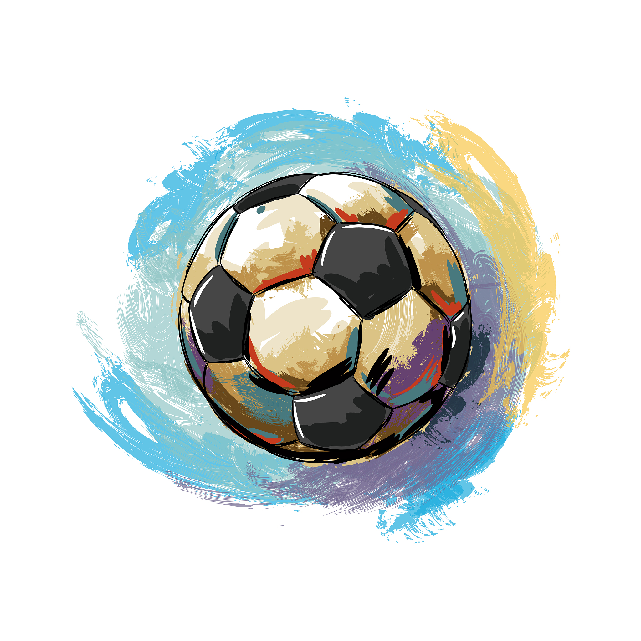 soccer ball drawing