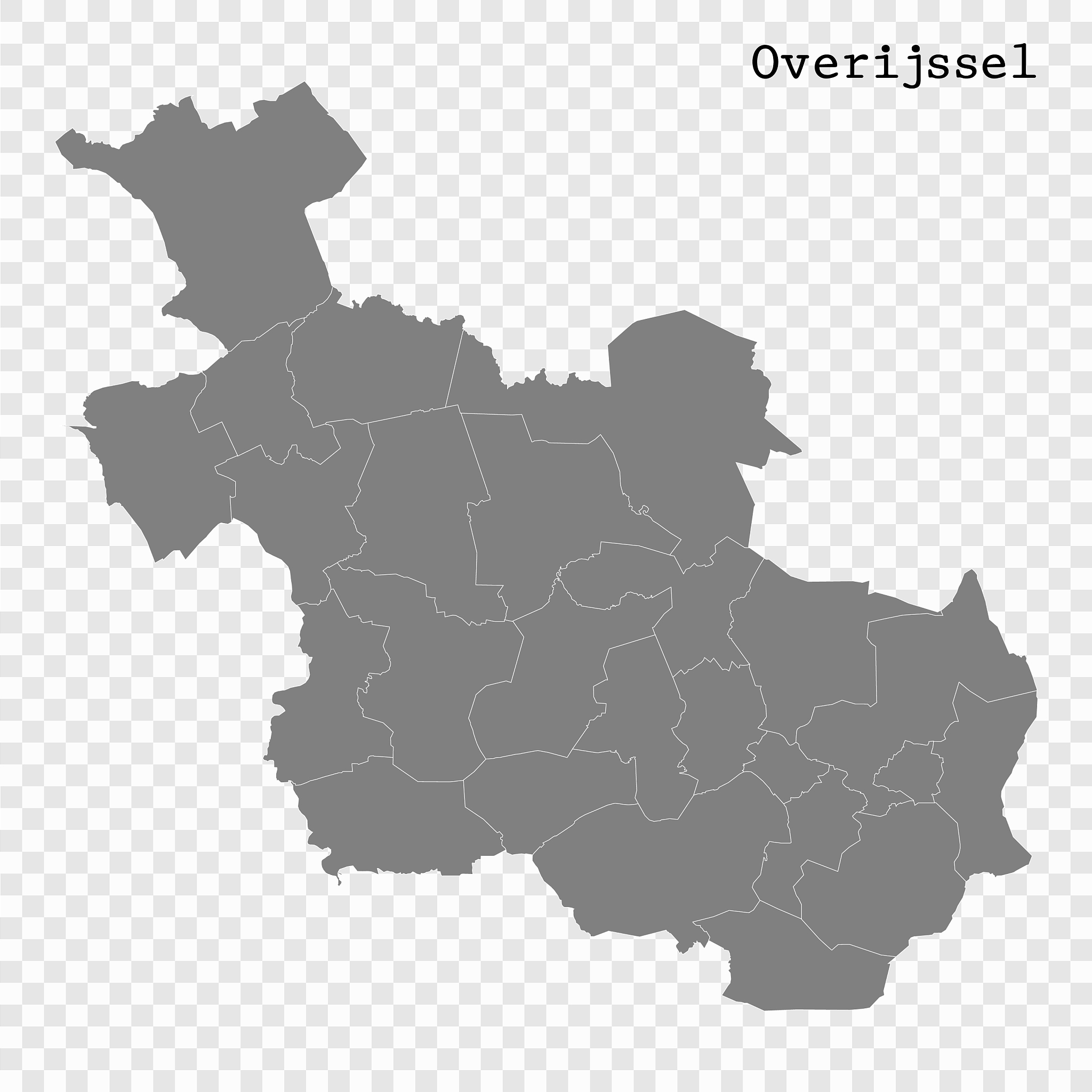 high quality map is a province netherlands