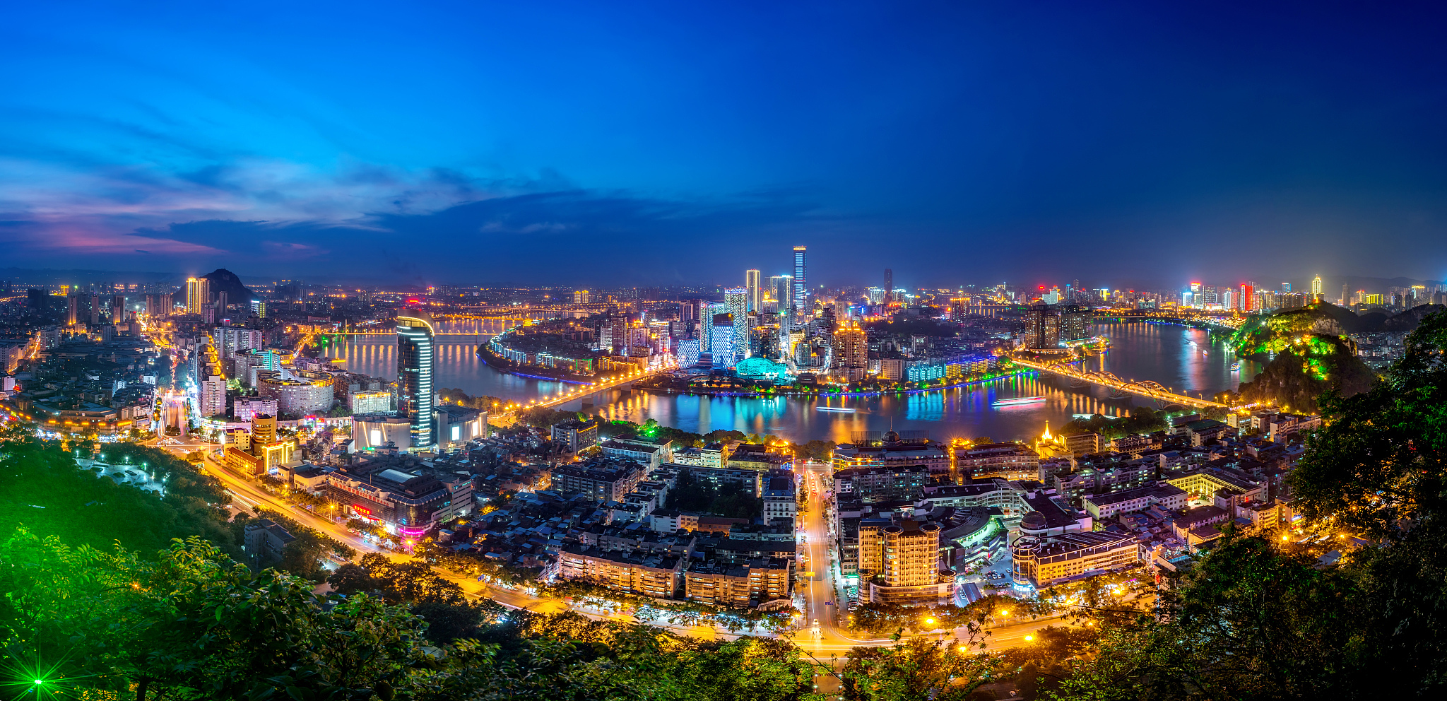 柳州全景夜景