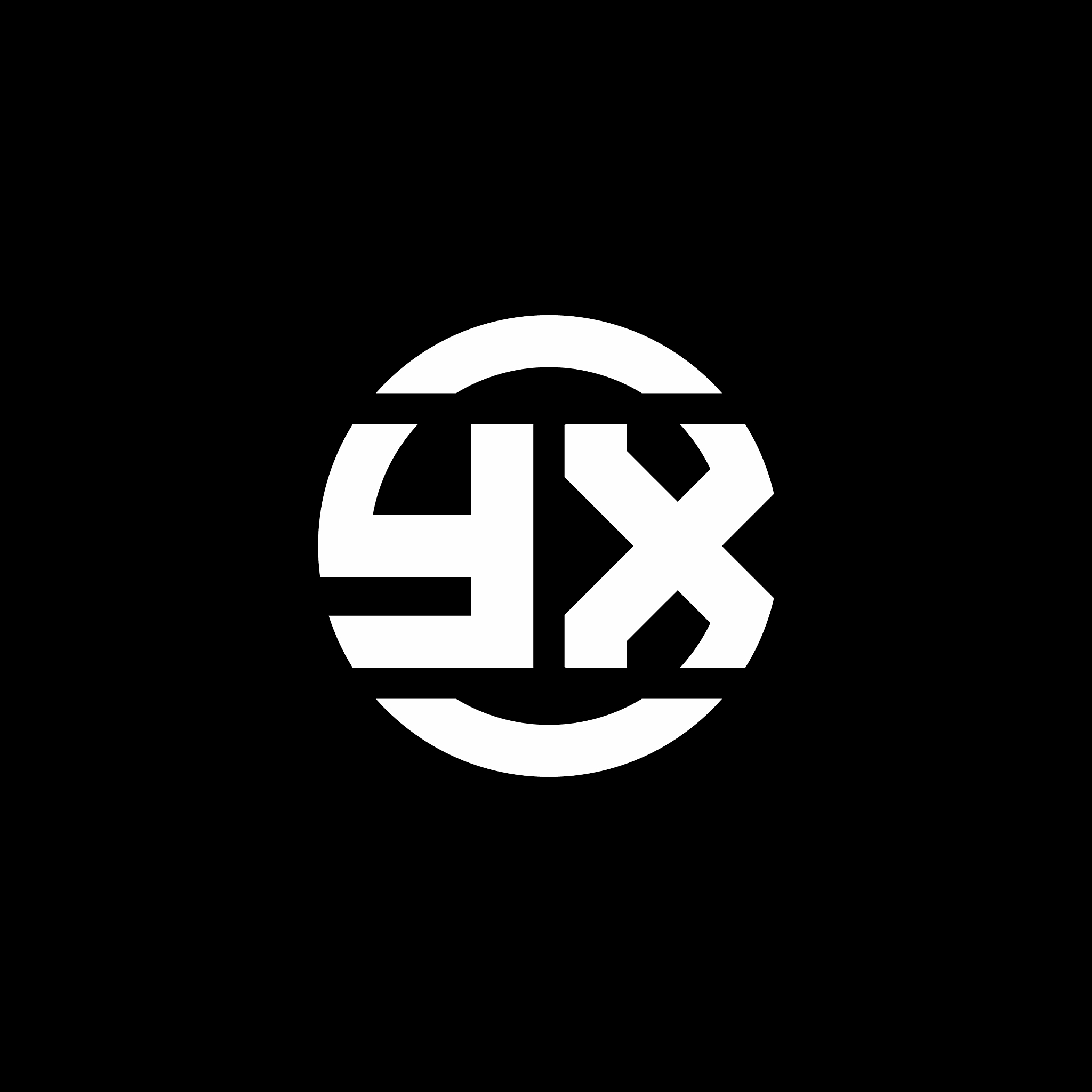 yx logo monogram isolated on circle element