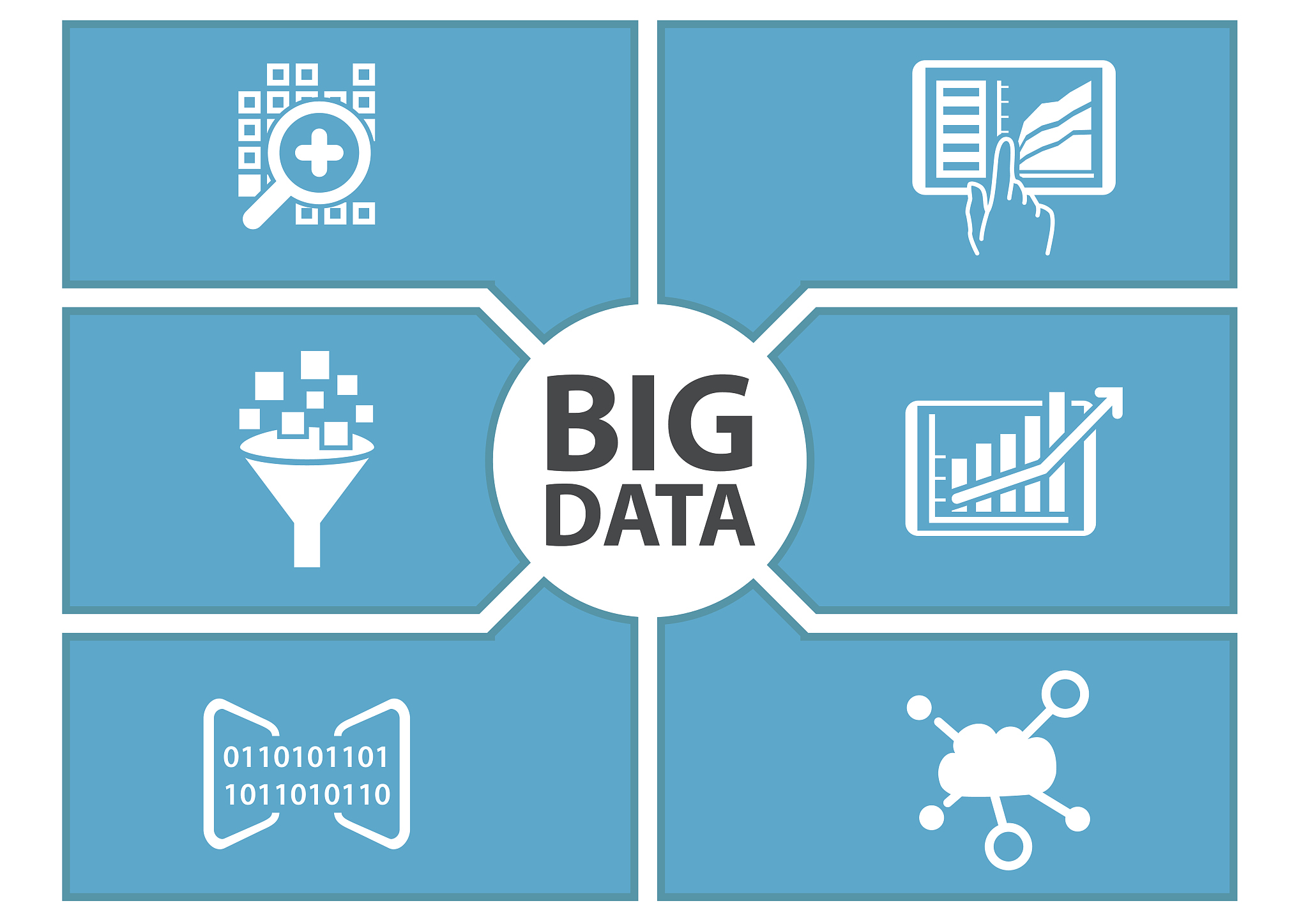 big data concept. vector illustration of dashboard.