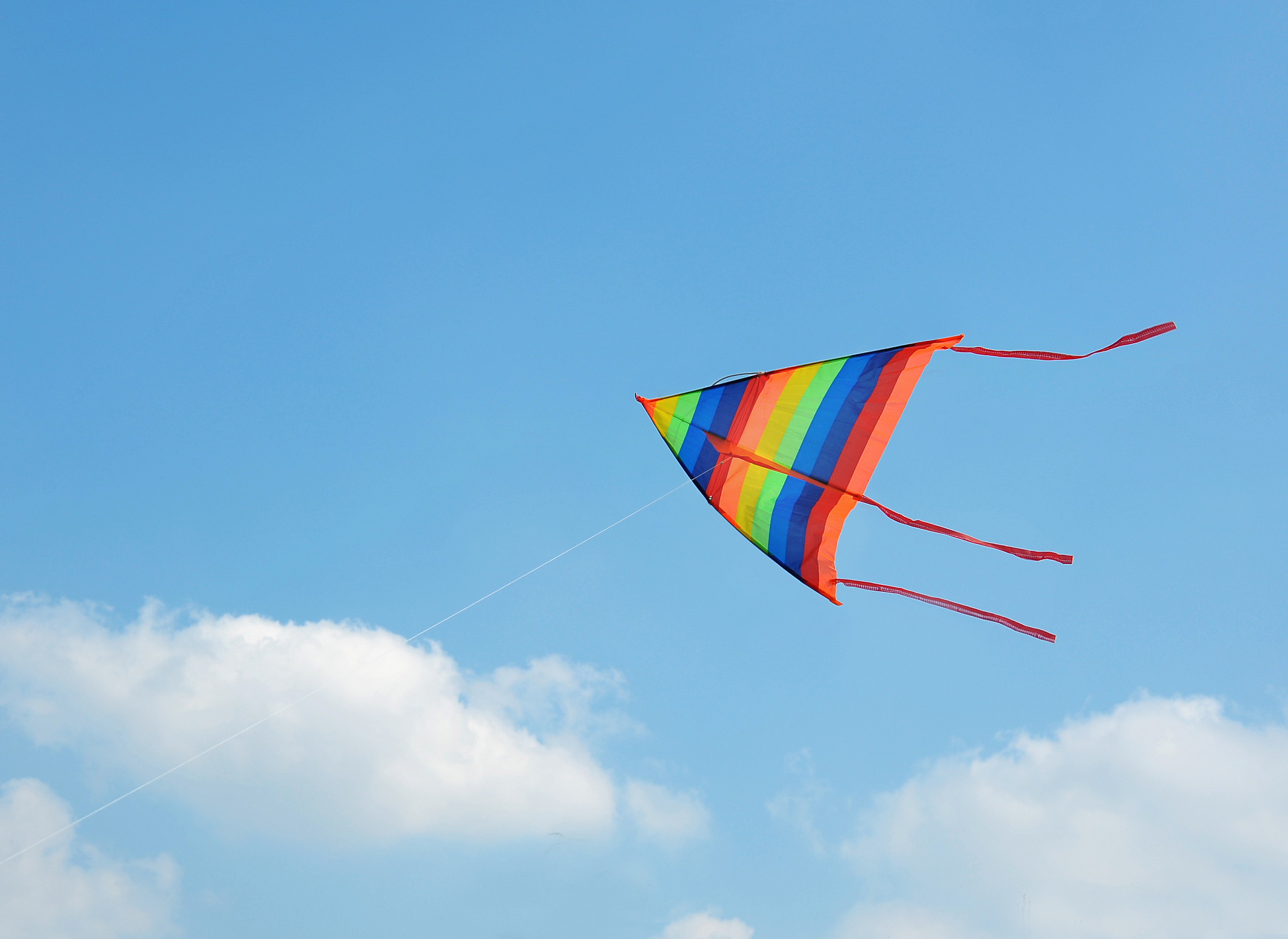 kite against blue sky