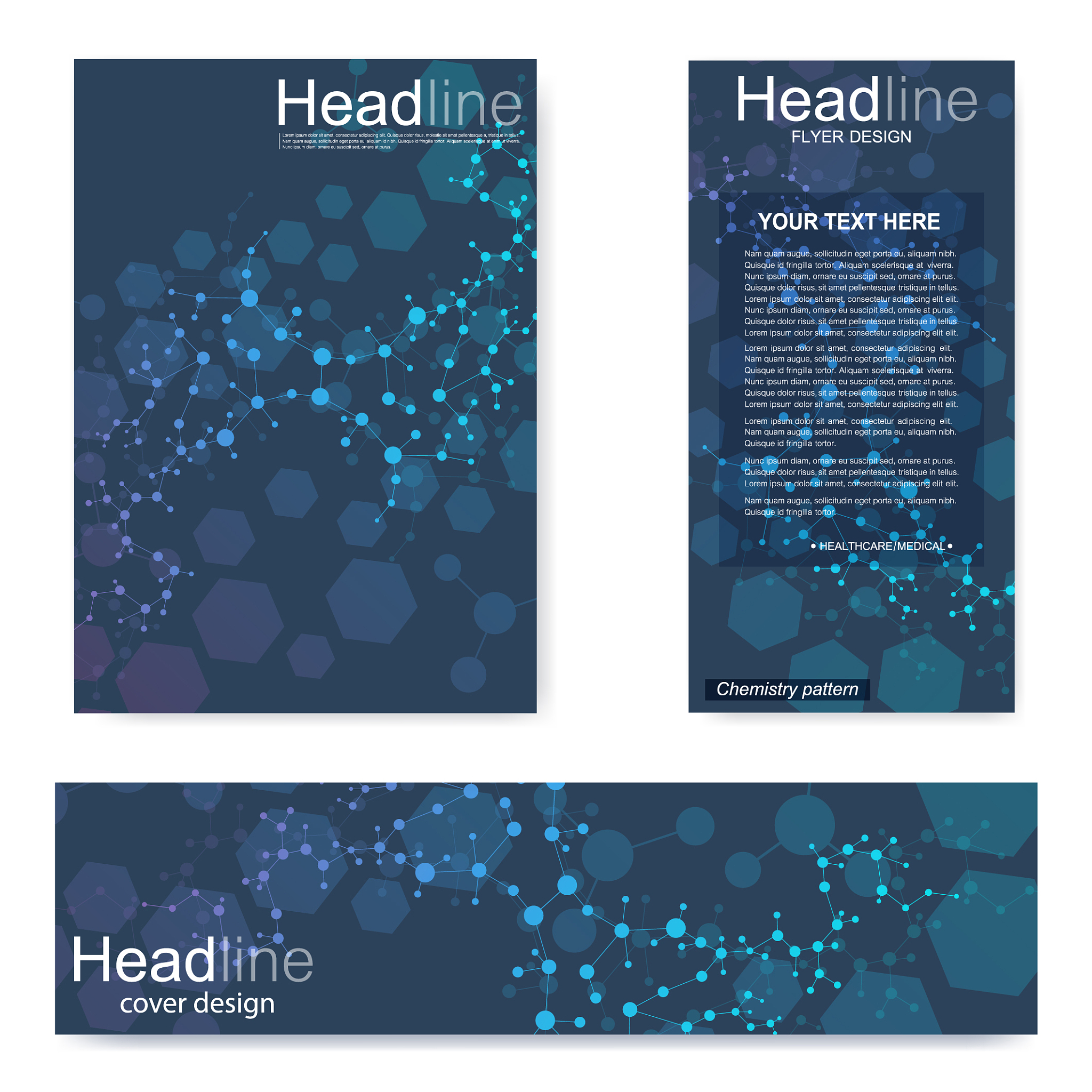 set flyer brochure size a4 templatebanner