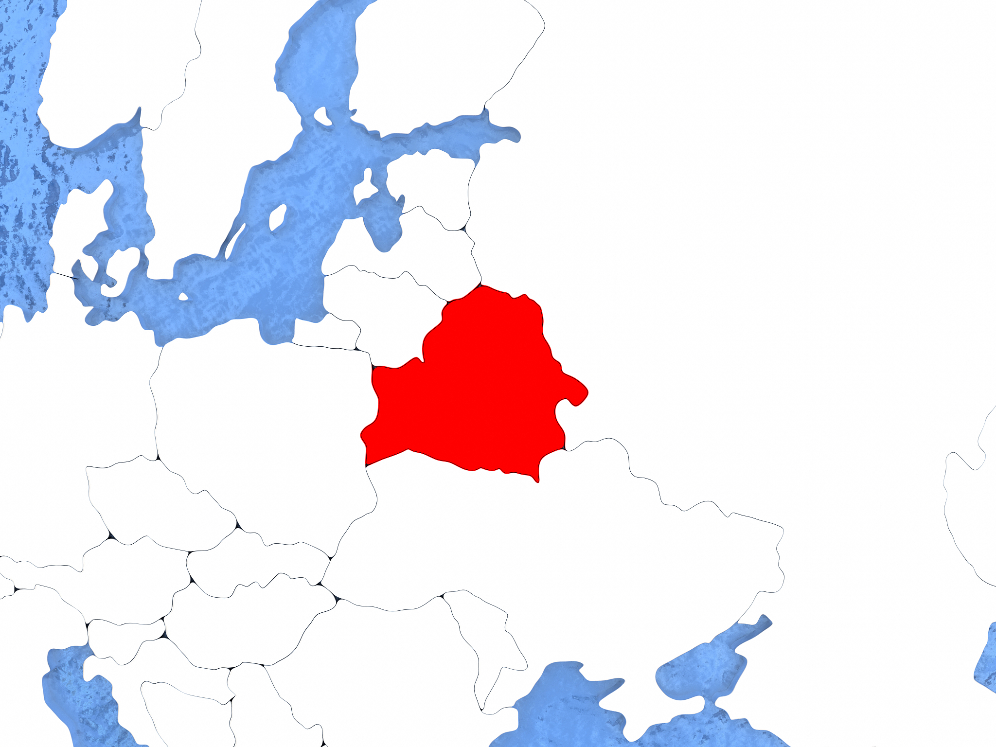 belarus on globe
