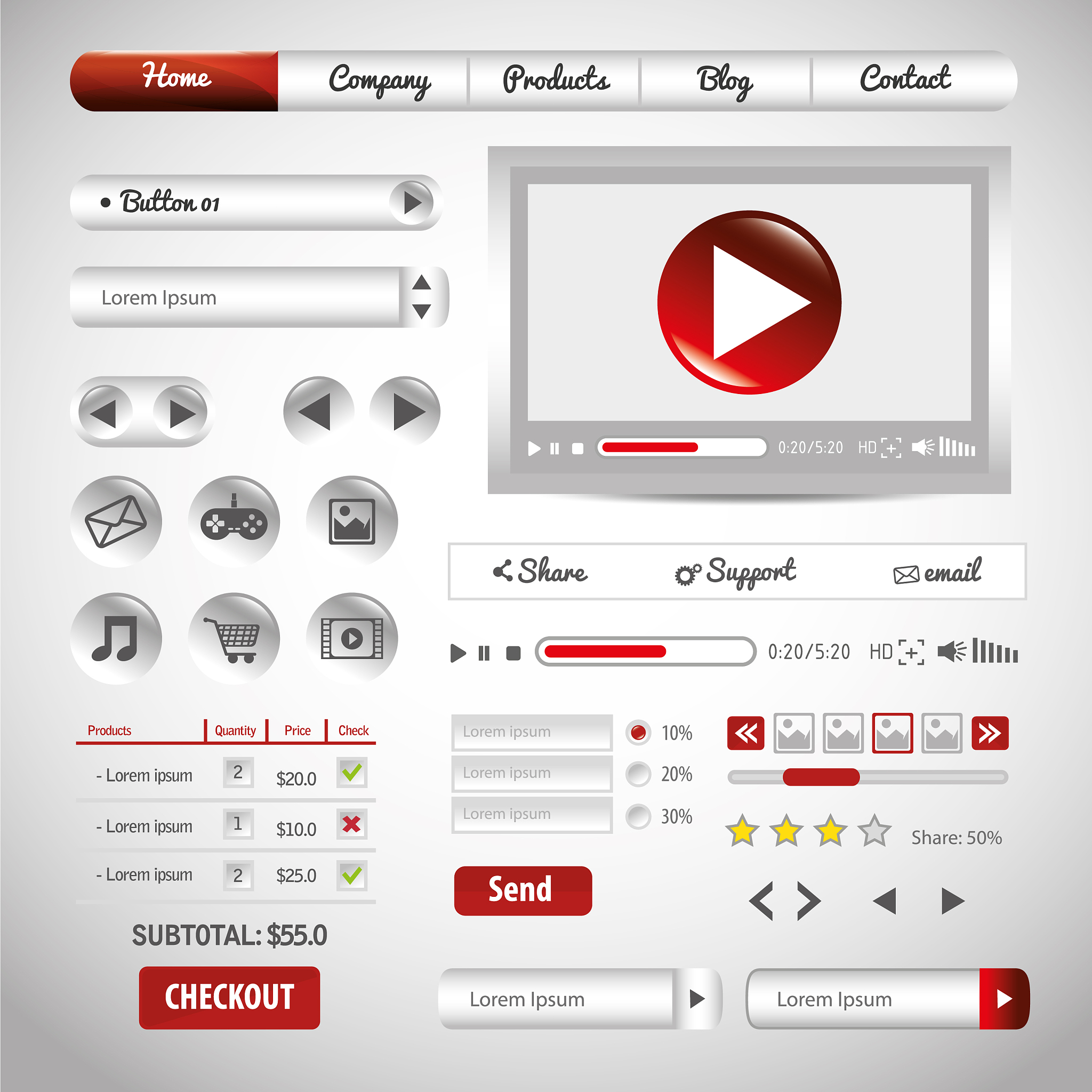 website design template design
