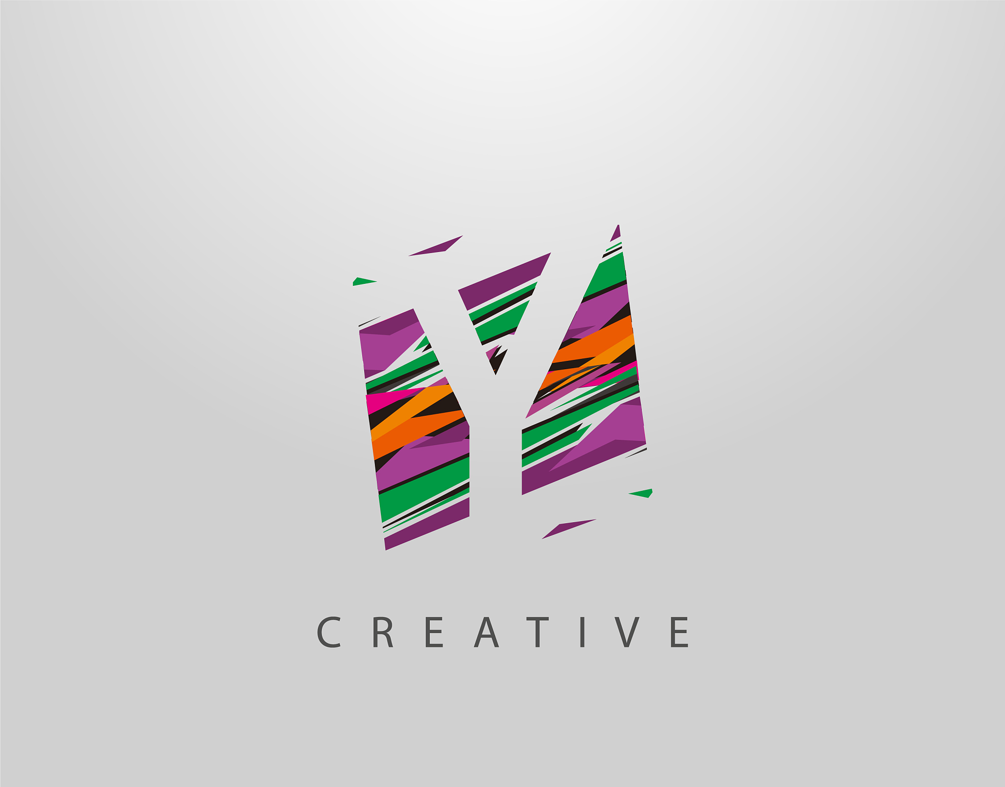 creative x letter logo modern abstract geometric