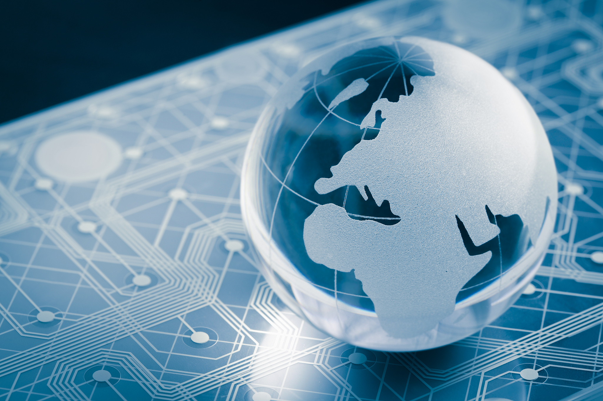 technology earth globe