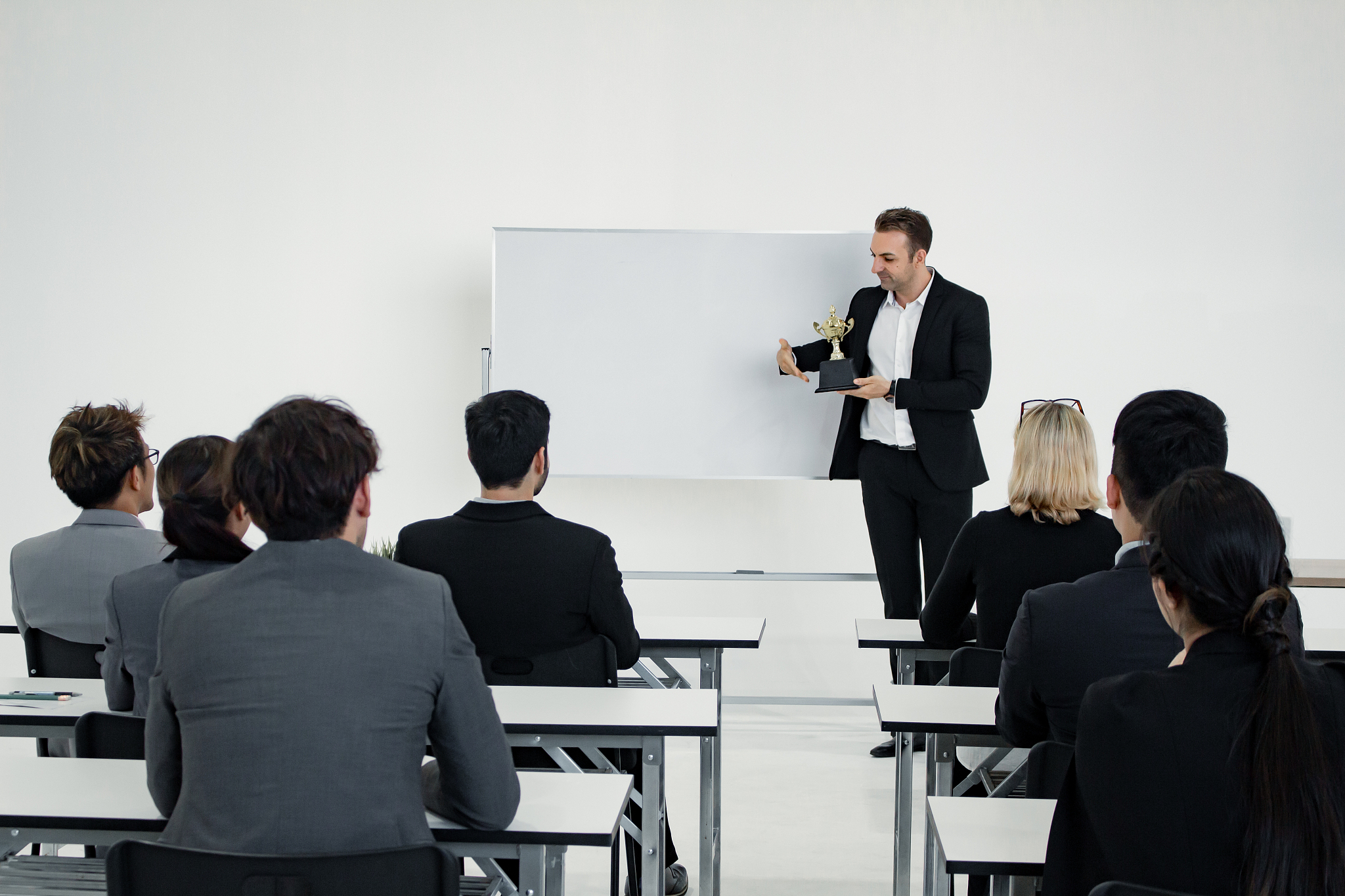 meeting and planning of working as a team together of asian peop