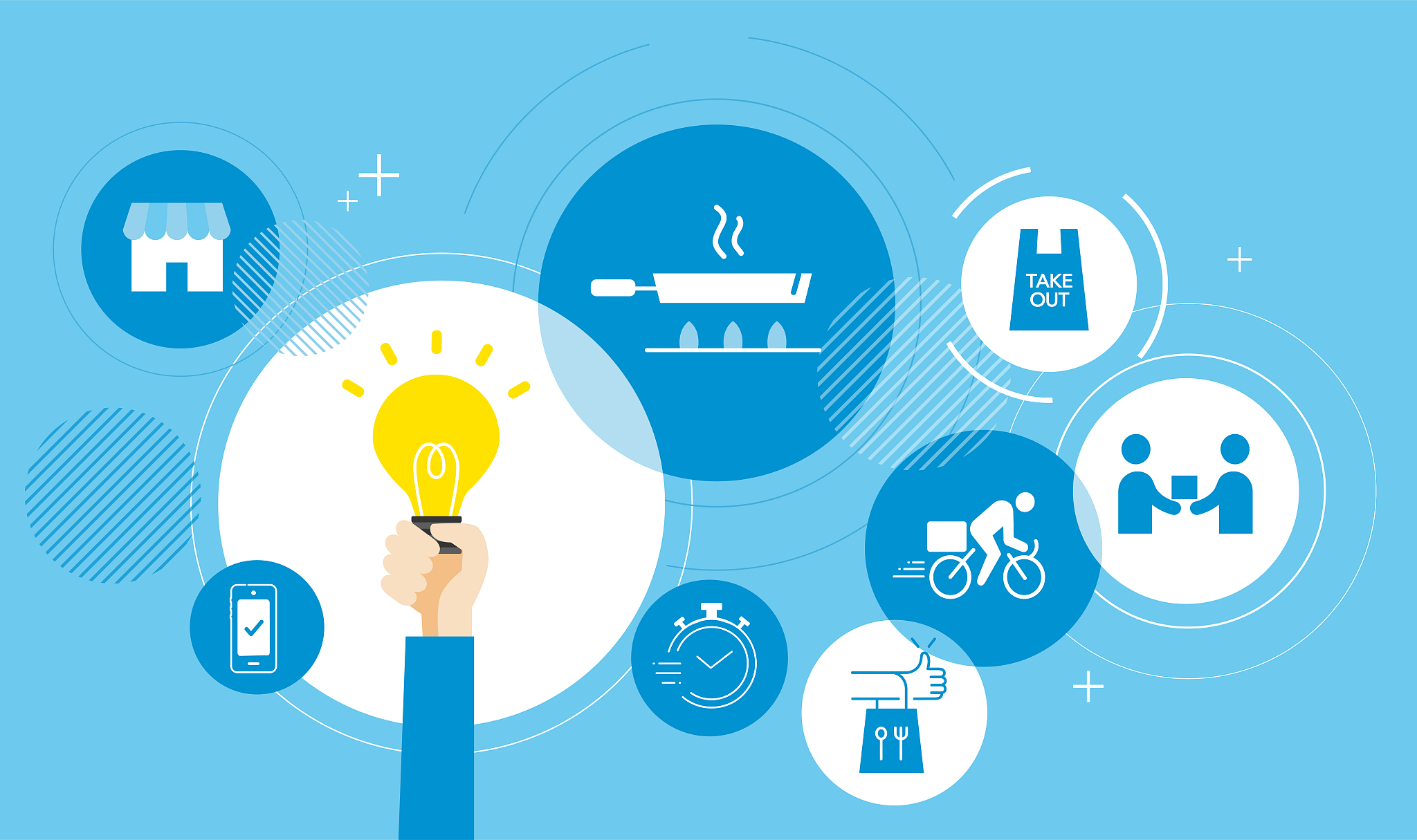 take out icon image,vector illustration,blue background
