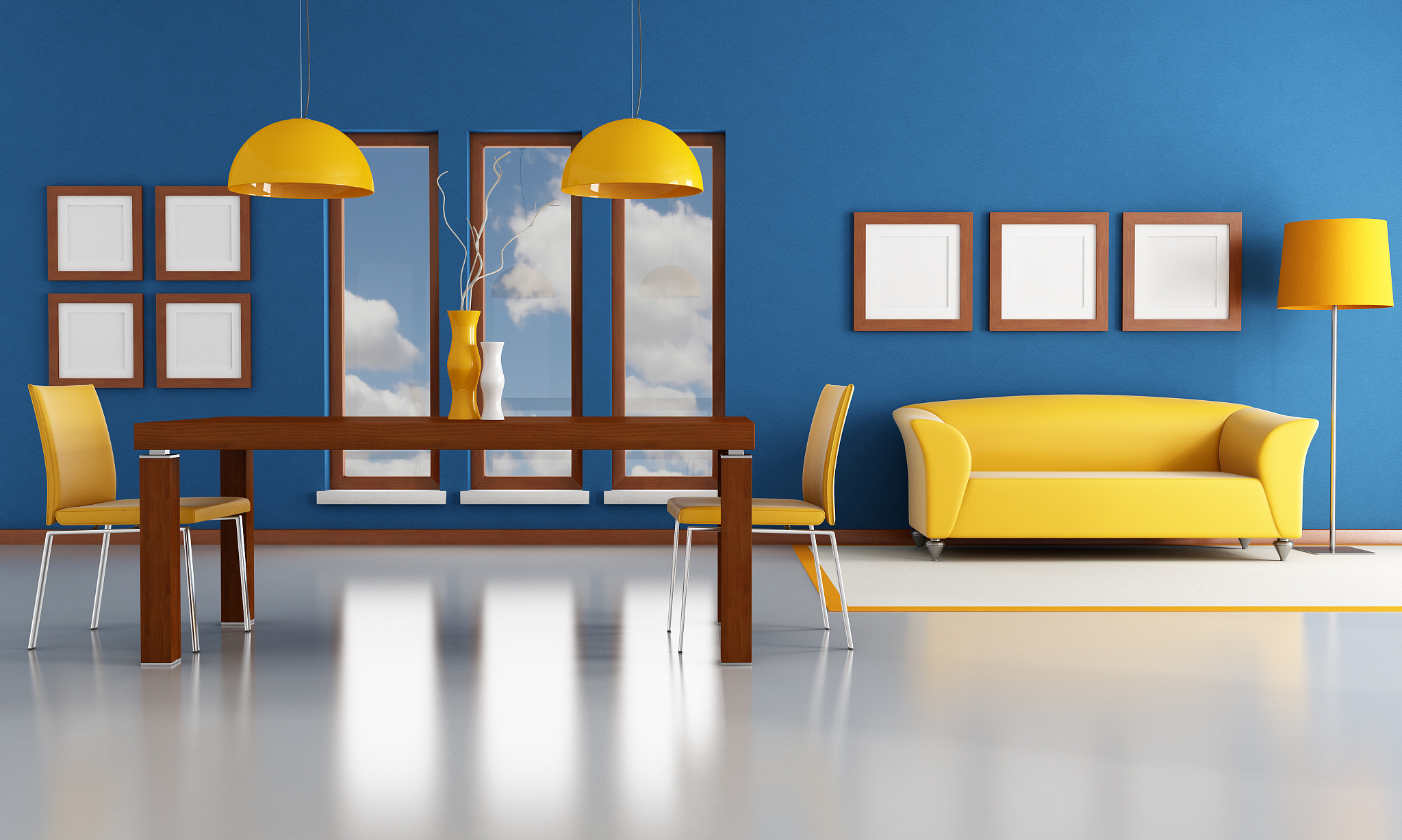 modern dining room