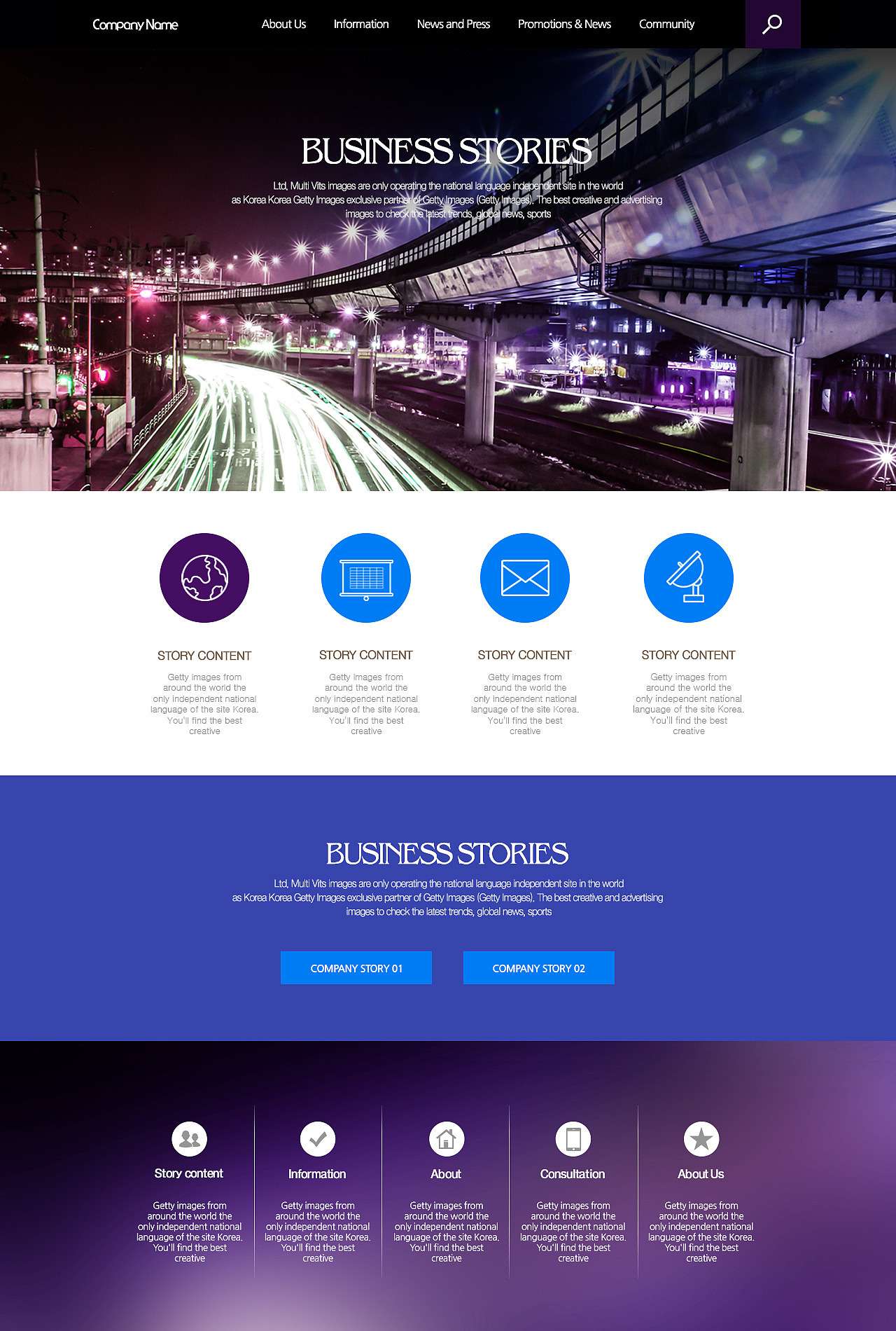business web template