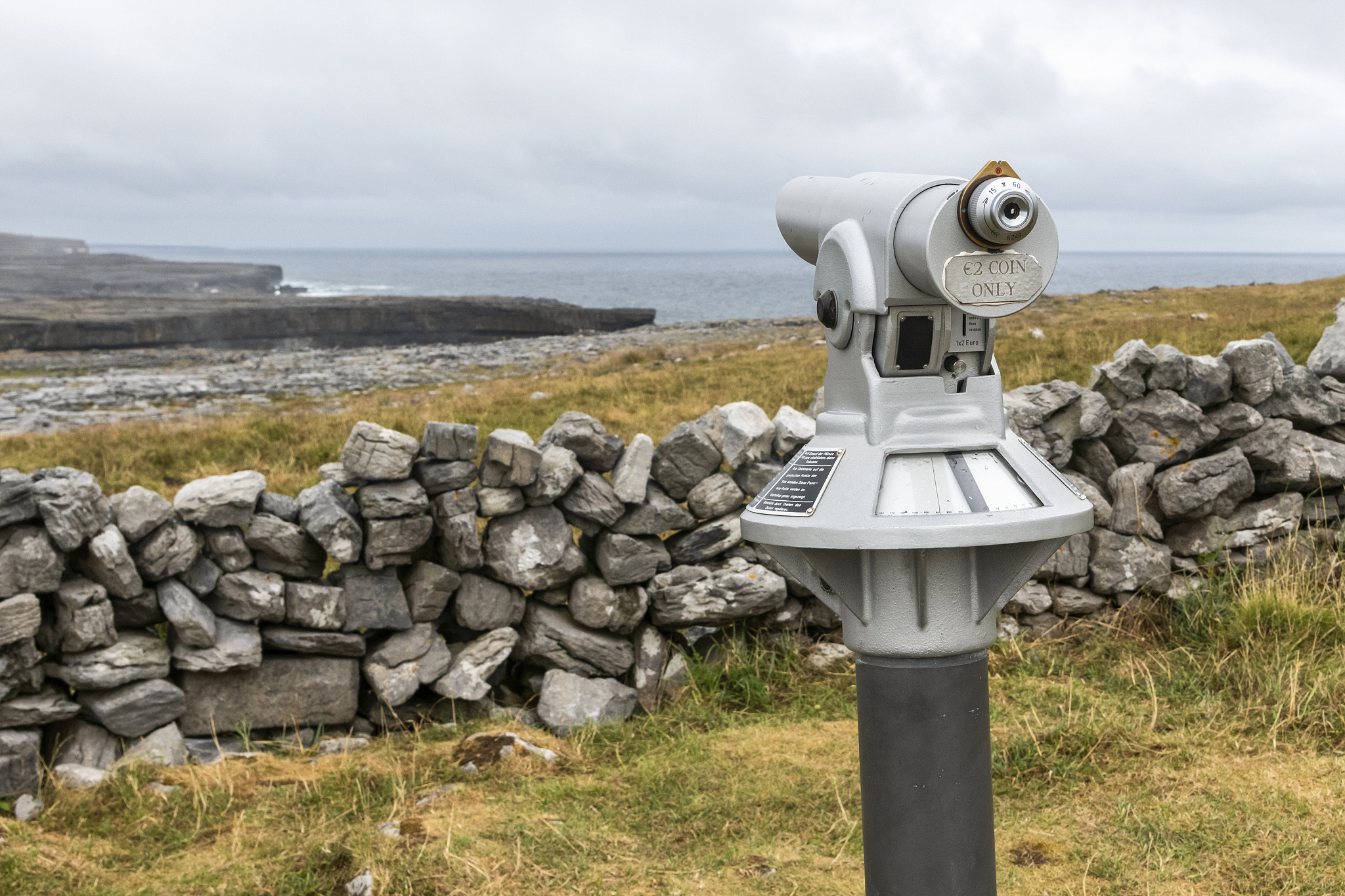 prehistoric fort of dun aonghasa, perched on top of a high cliff