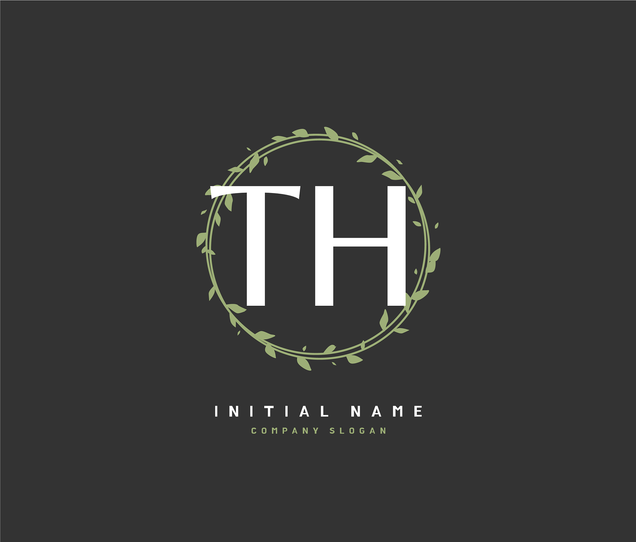 t h th beauty initial logo handwriting logo of