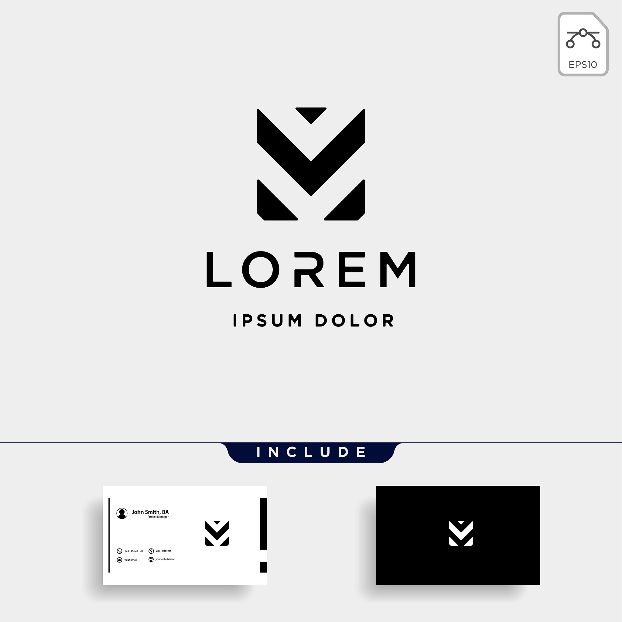 letter m mm monogram icon design minimal