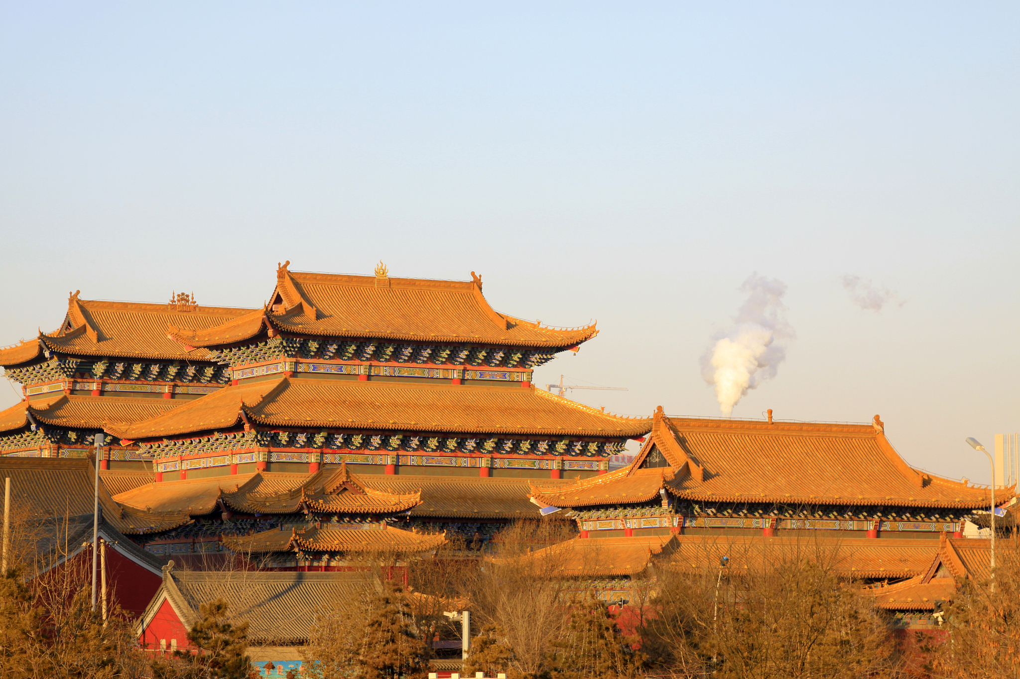 temple building scenery, closeup of photo