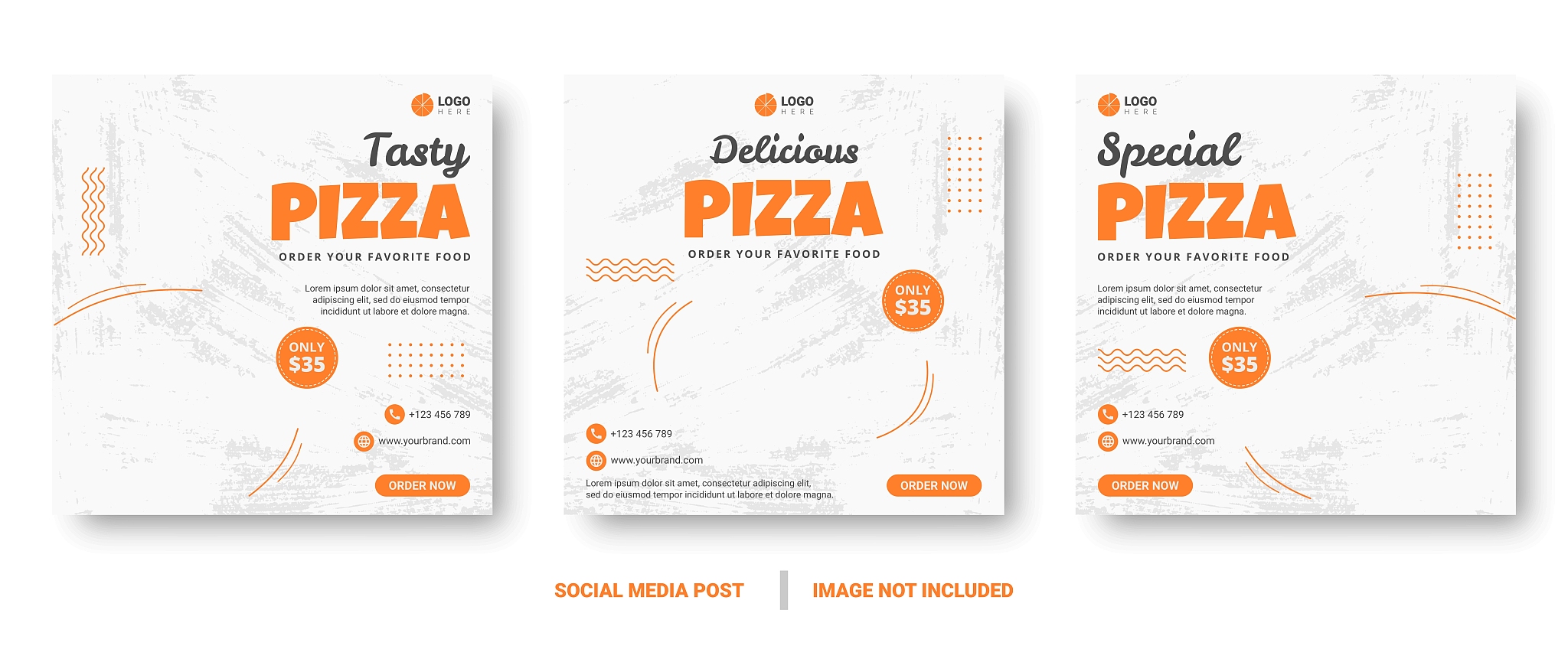 food m<strong>e</strong>nu banner social media post.